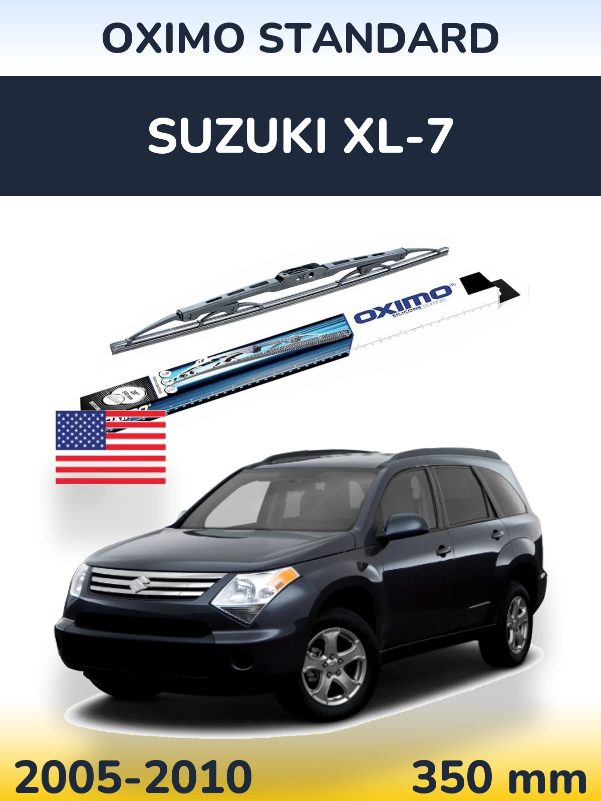 Zadní stěrač Oximo Standard 350 mm pro Suzuki XL-7 2005-2010