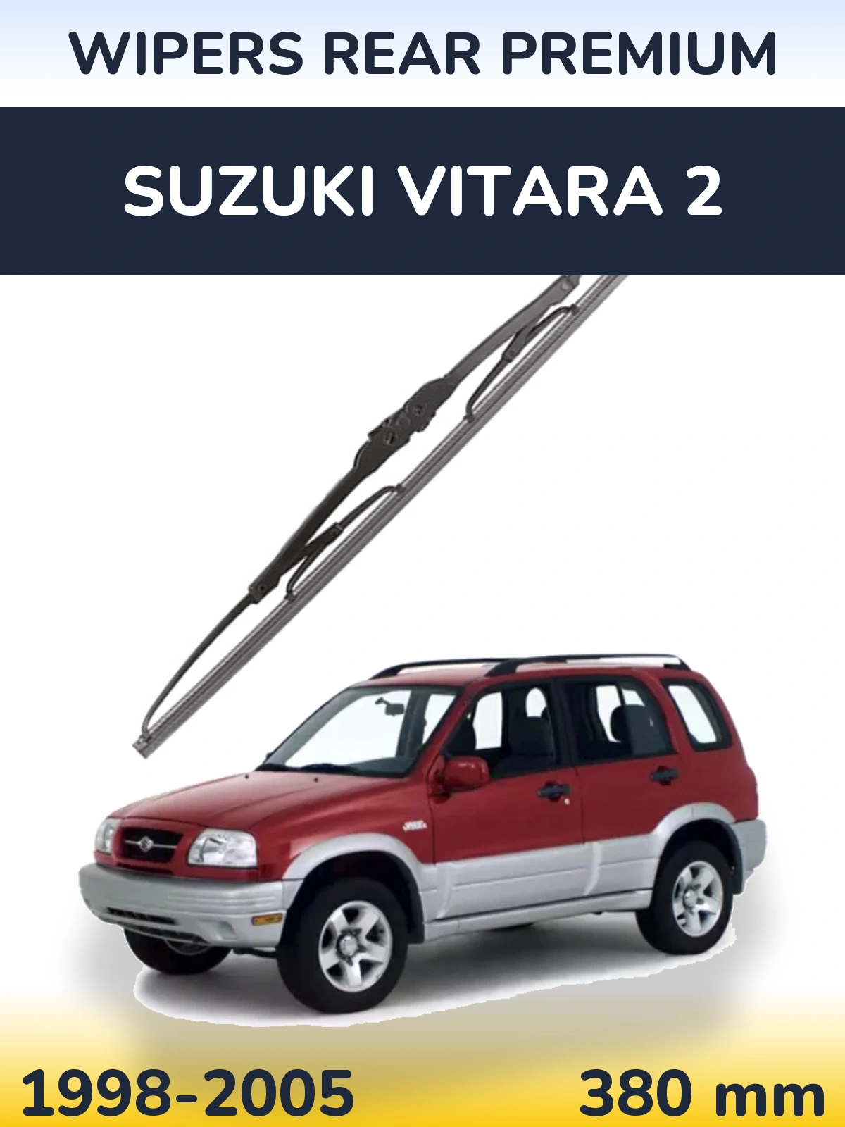 Задня щітка WIPERS REAR PREMIUM 380 мм для Suzuki Vitara 2 1998-2005