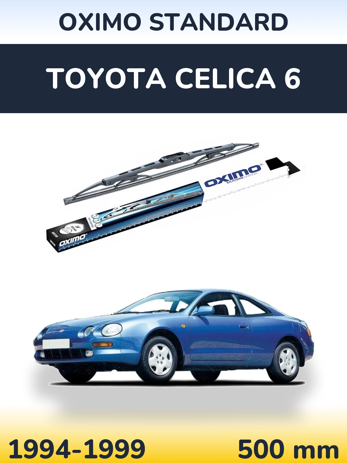 Zadní stěrač Oximo Standard 500 mm pro Toyota Celica 6 1994-1999
