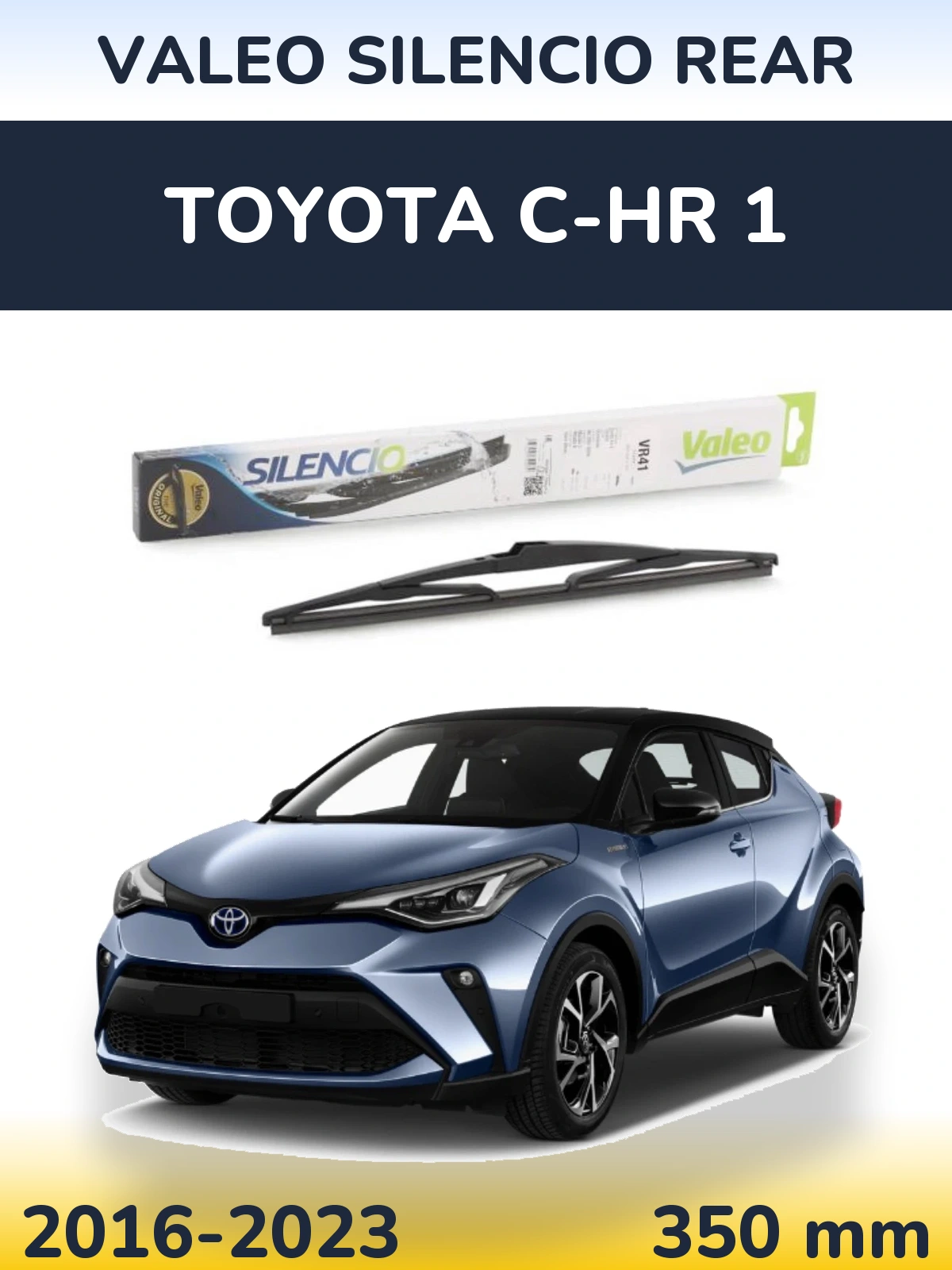 Задня щітка Valeo Silencio Rear 345 мм для Toyota C-HR 1 2016-2023