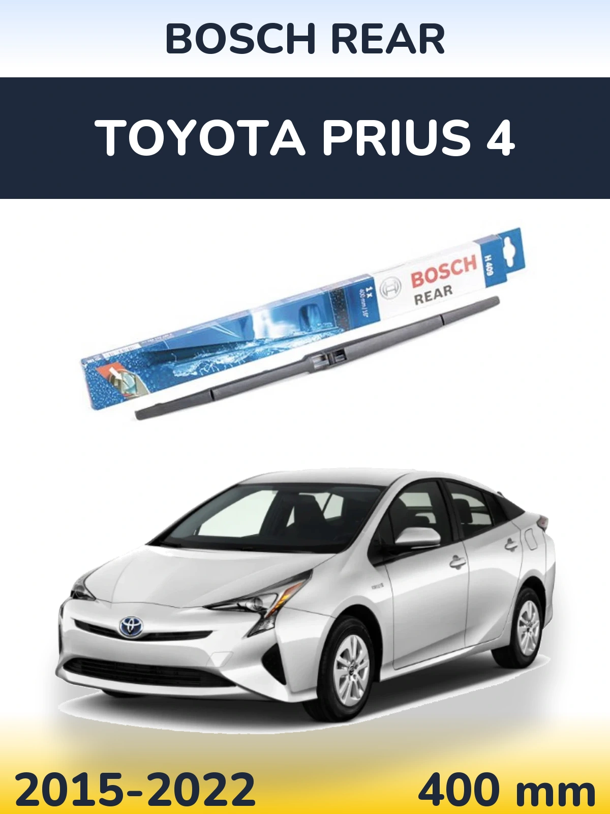 Zadní stěrač BOSCH Rear 400 mm pro Toyota Prius 4 2015-2022
