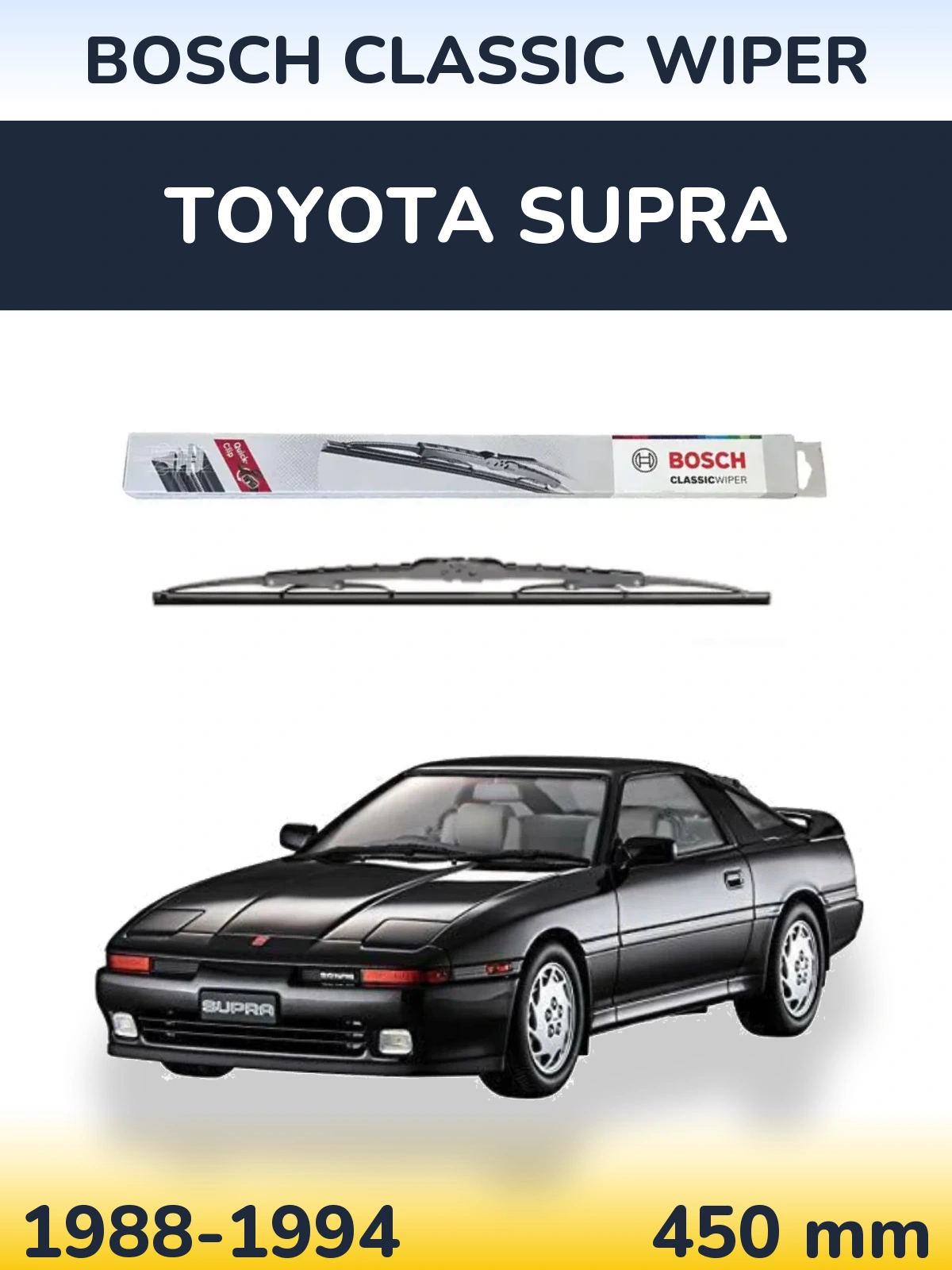 Zadní stěrač BOSCH Classic Wiper 450 mm pro Toyota Supra 1988-1994