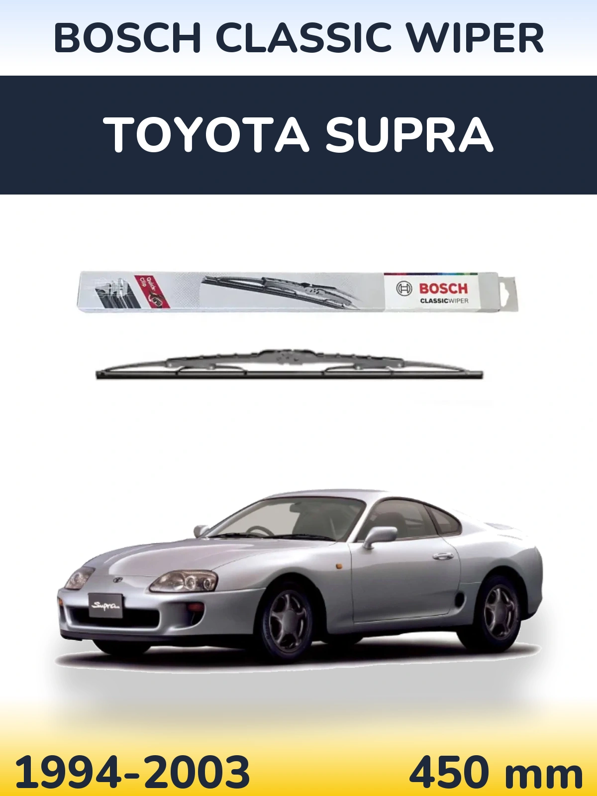 Zadní stěrač BOSCH Classic Wiper 450 mm pro Toyota Supra 1994-2003