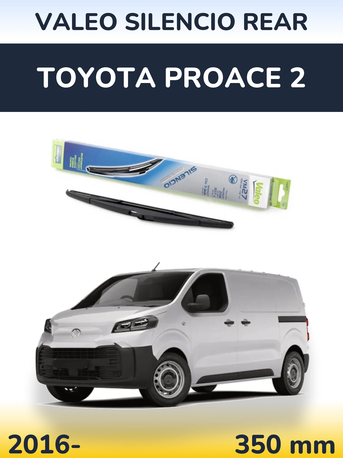 Zadní stěrač Valeo Silencio Rear 350 mm pro Toyota ProAce 2 2016-2026