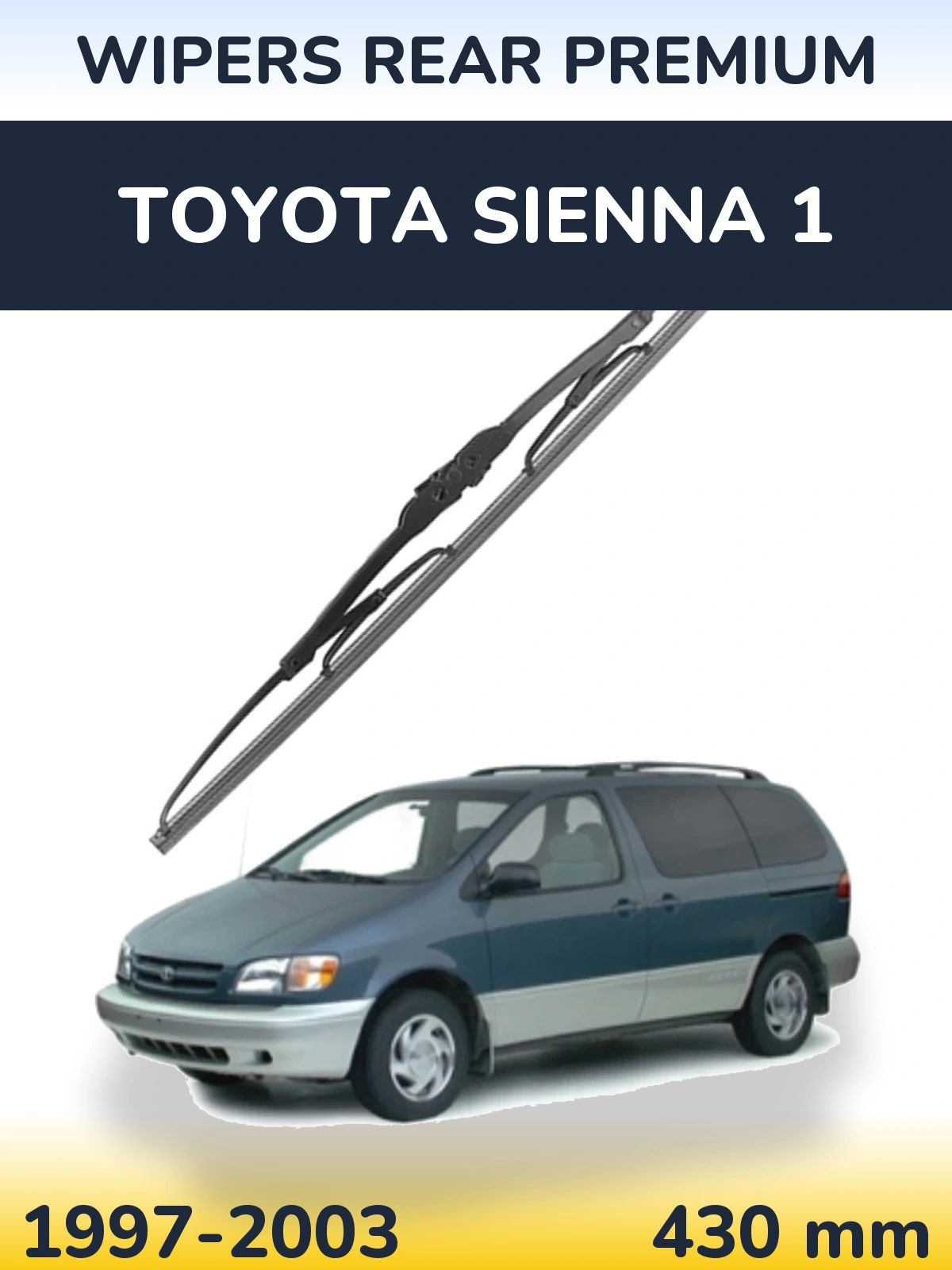 Zadní stěrač WIPERS REAR PREMIUM 430 mm pro Toyota Sienna 1 1997-2003