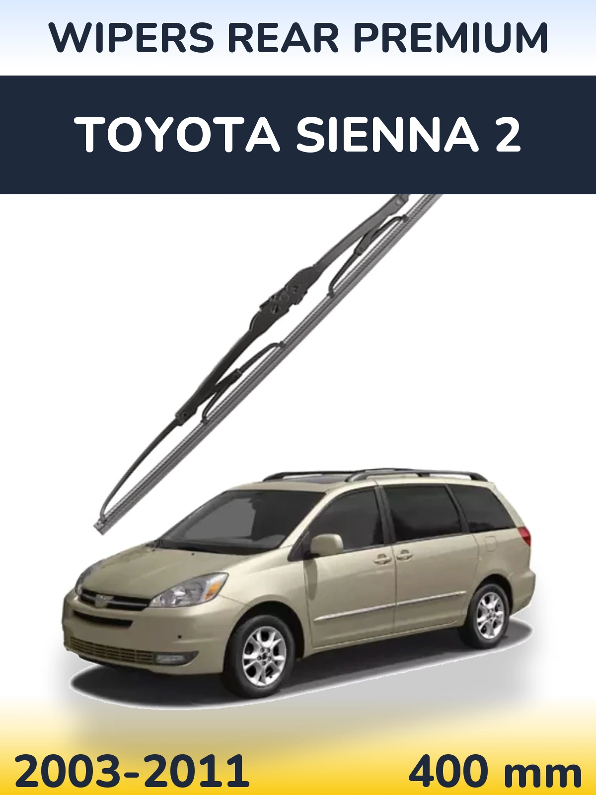 Zadní stěrač WIPERS REAR PREMIUM 400 mm pro Toyota Sienna 2 2003-2011