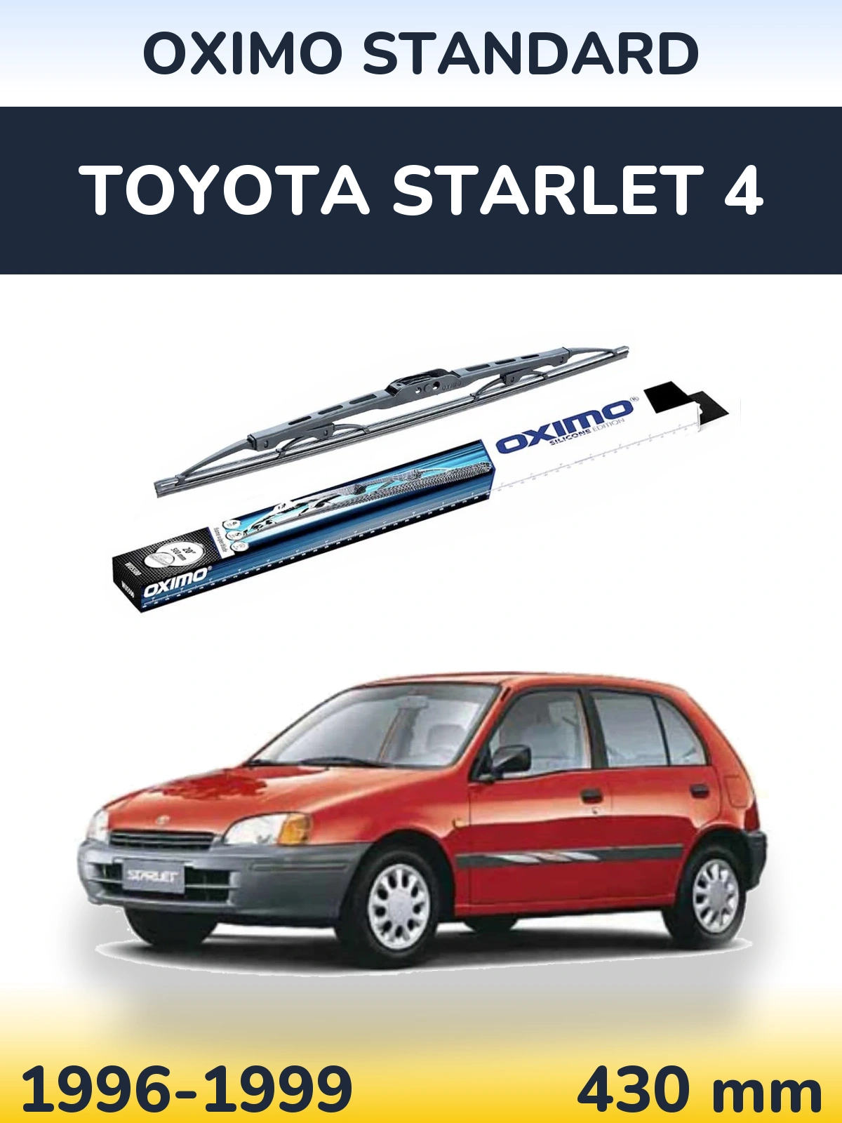 Zadní stěrač Oximo Standard 425 mm pro Toyota Starlet 4 1996-1999