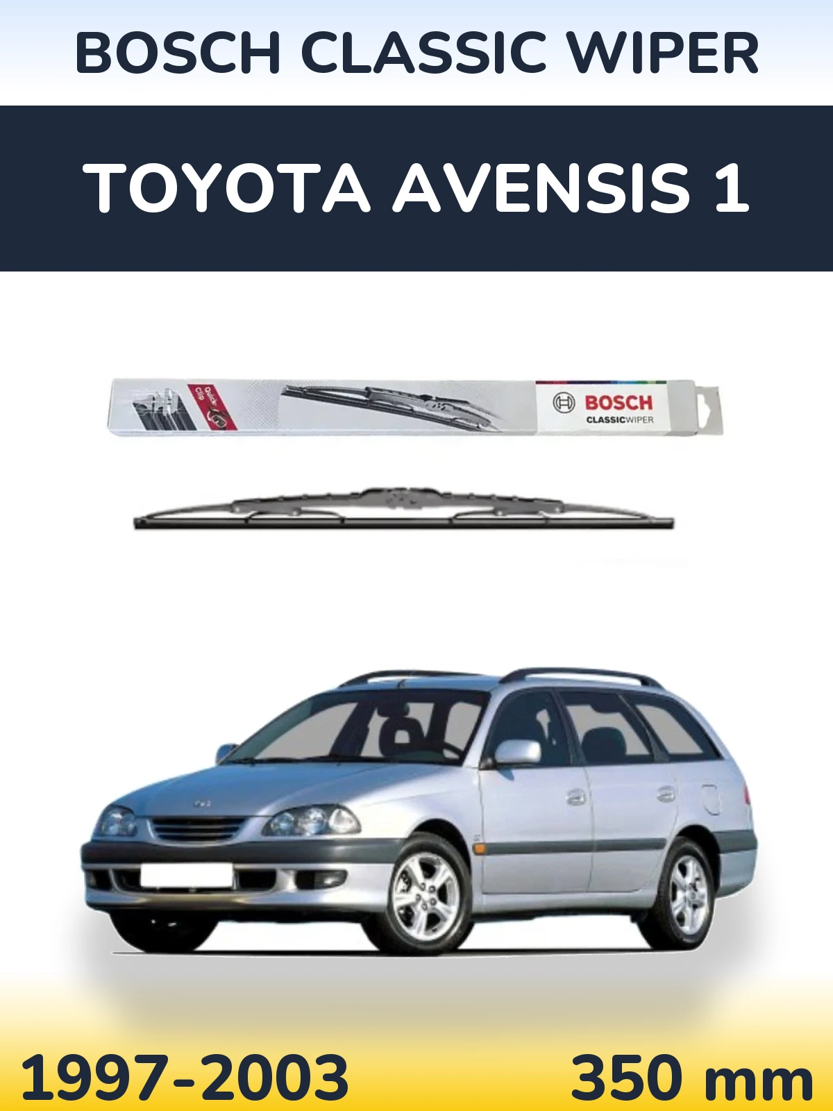 Zadní stěrač BOSCH Classic Wiper 340 mm pro Toyota Avensis 1 1997-2003