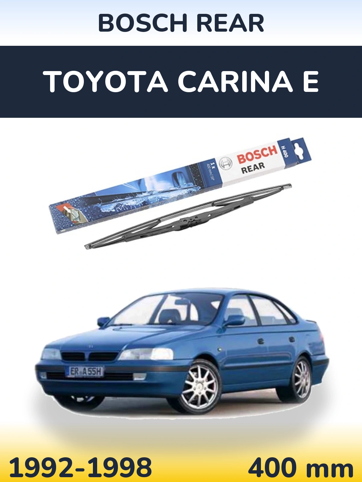 Задня щітка BOSCH Rear 400 мм для Toyota Carina E 1992-1998