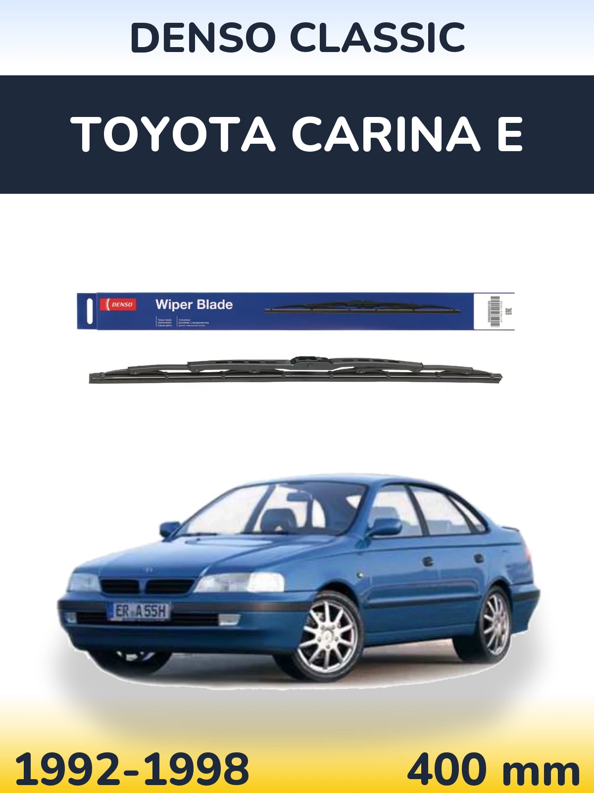 Zadní stěrač Denso Classic 400 mm pro Toyota Carina E 1992-1998