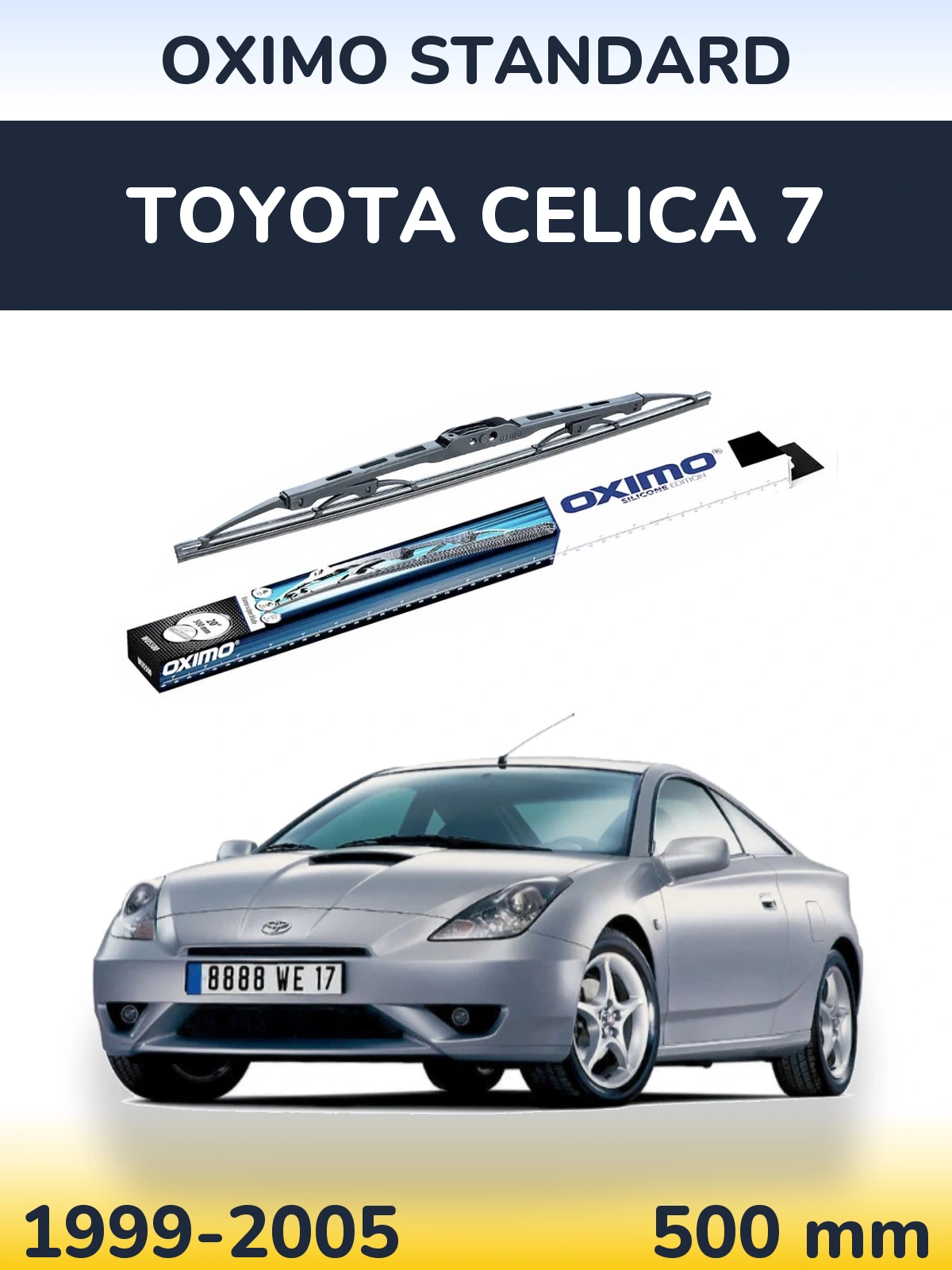 Zadní stěrač Oximo Standard 500 mm pro Toyota Celica 7 1999-2005