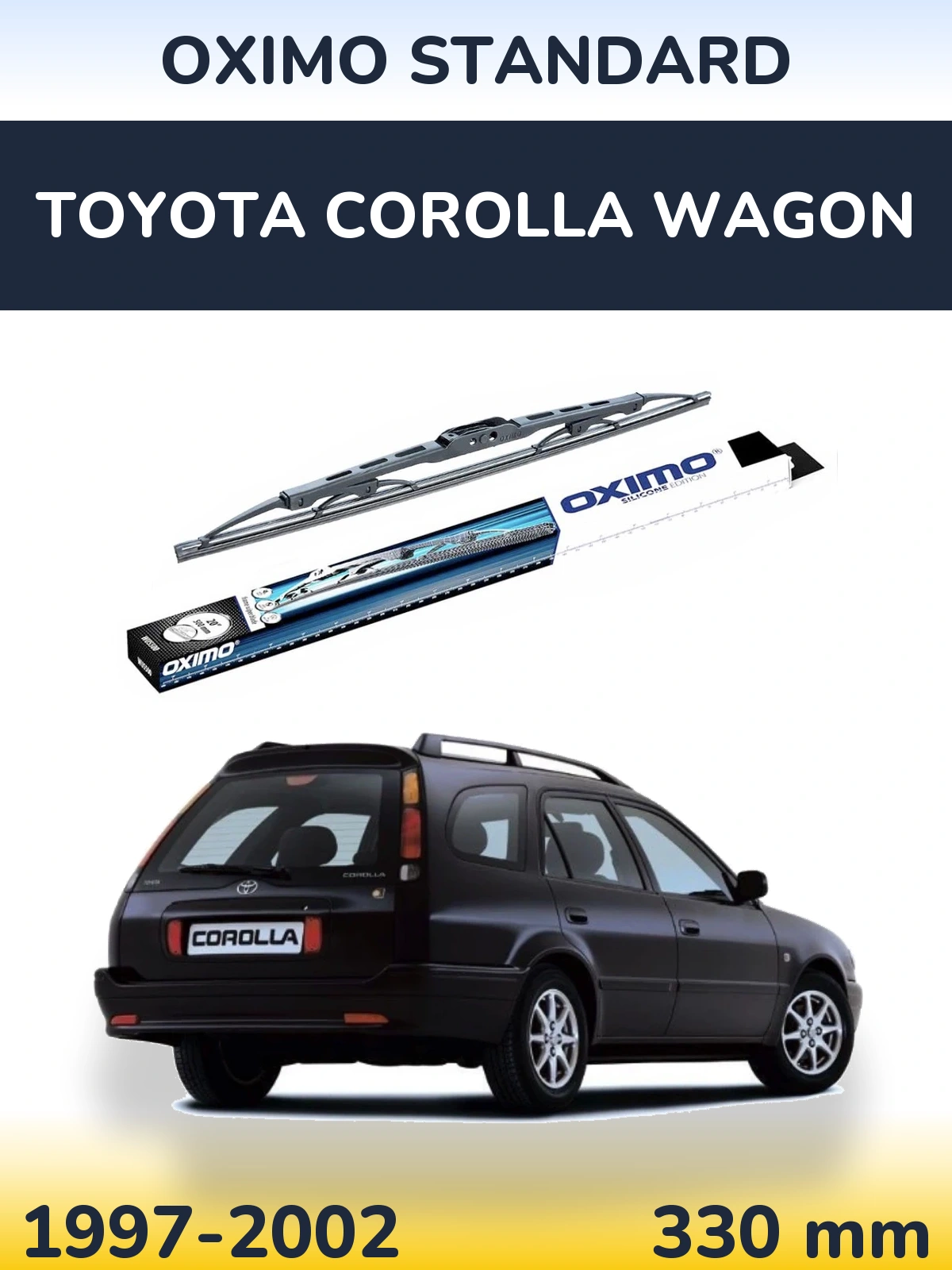 Zadní stěrač Oximo Standard 325 mm pro Toyota Corolla Wagon 1997-2002