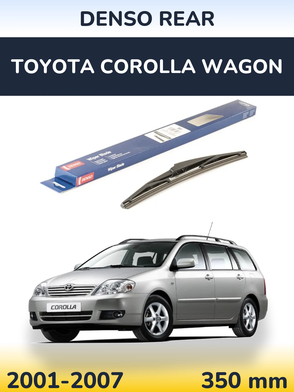 Zadní stěrač Denso Rear 350 mm pro Toyota Corolla Wagon 2001-2007