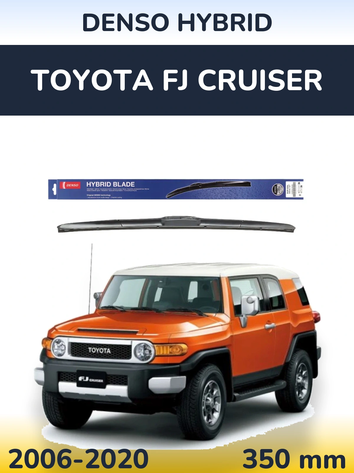 Přední stěrač Denso Hybrid 350 mm pro Toyota FJ Cruiser 2006-2020