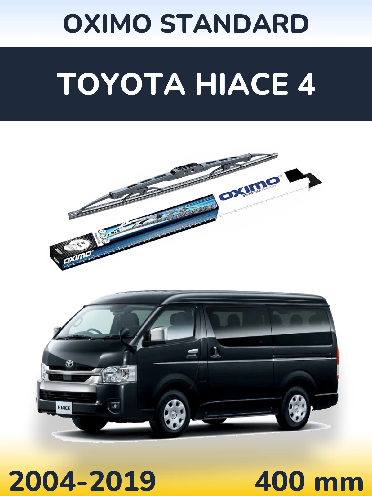 Zadní stěrač Oximo Standard 400 mm pro Toyota Hiace 4 2004-2019