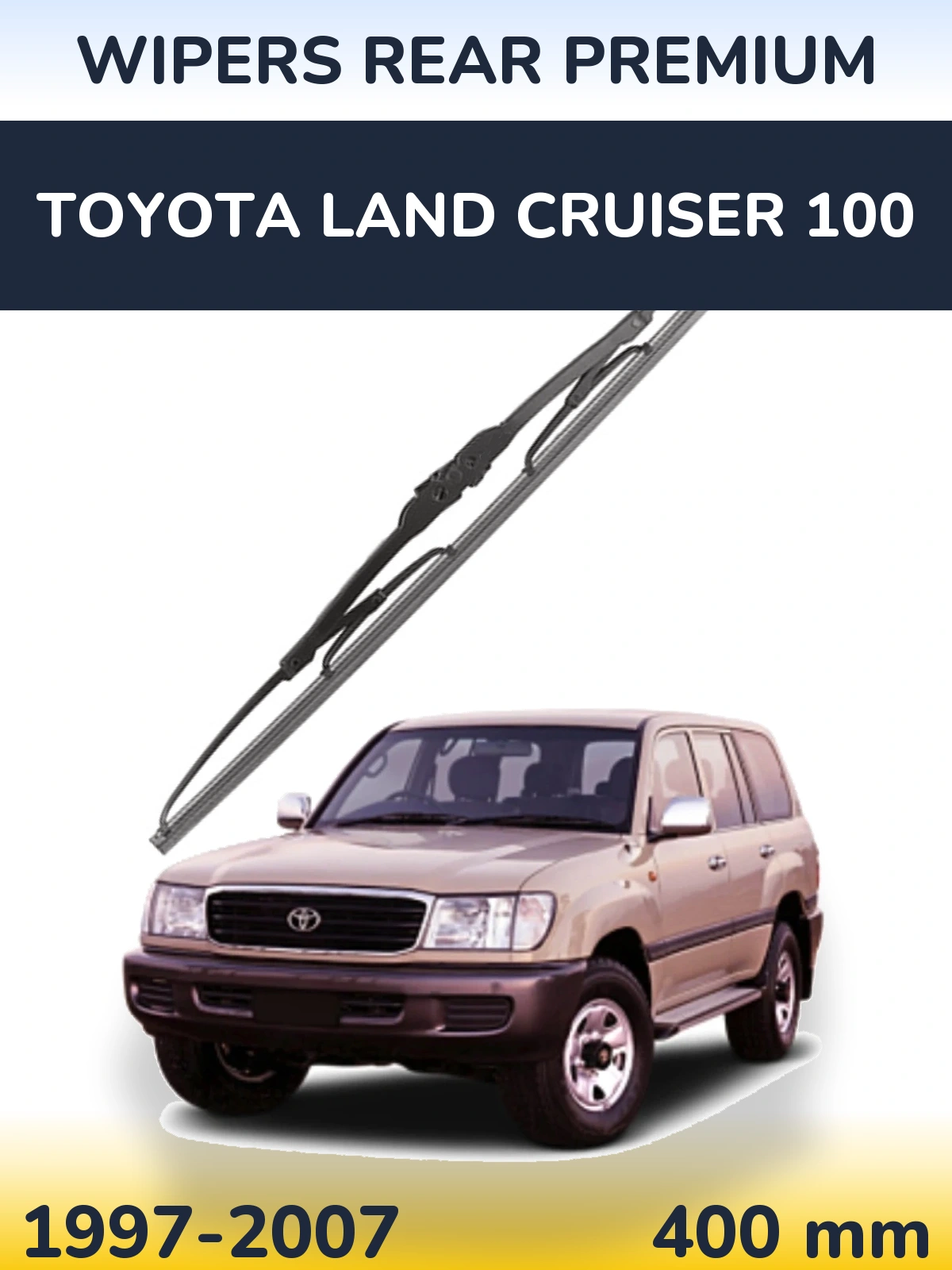 Задня щітка WIPERS REAR PREMIUM 400 мм для Toyota Land Cruiser 100 1997-2007