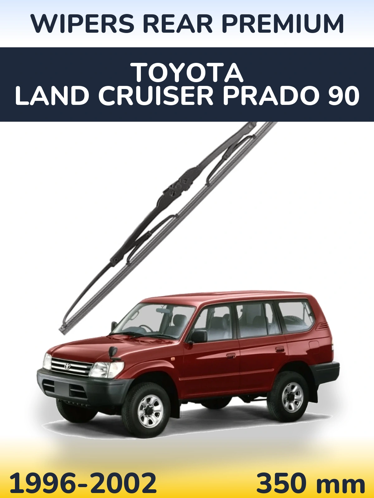 Zadní stěrač WIPERS REAR PREMIUM 350 mm pro Toyota Land Cruiser Prado 90 1996-2002