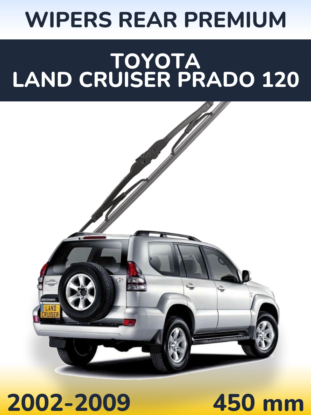Zadní stěrač WIPERS REAR PREMIUM 450 mm pro Toyota Land Cruiser Prado 120 2002-2009