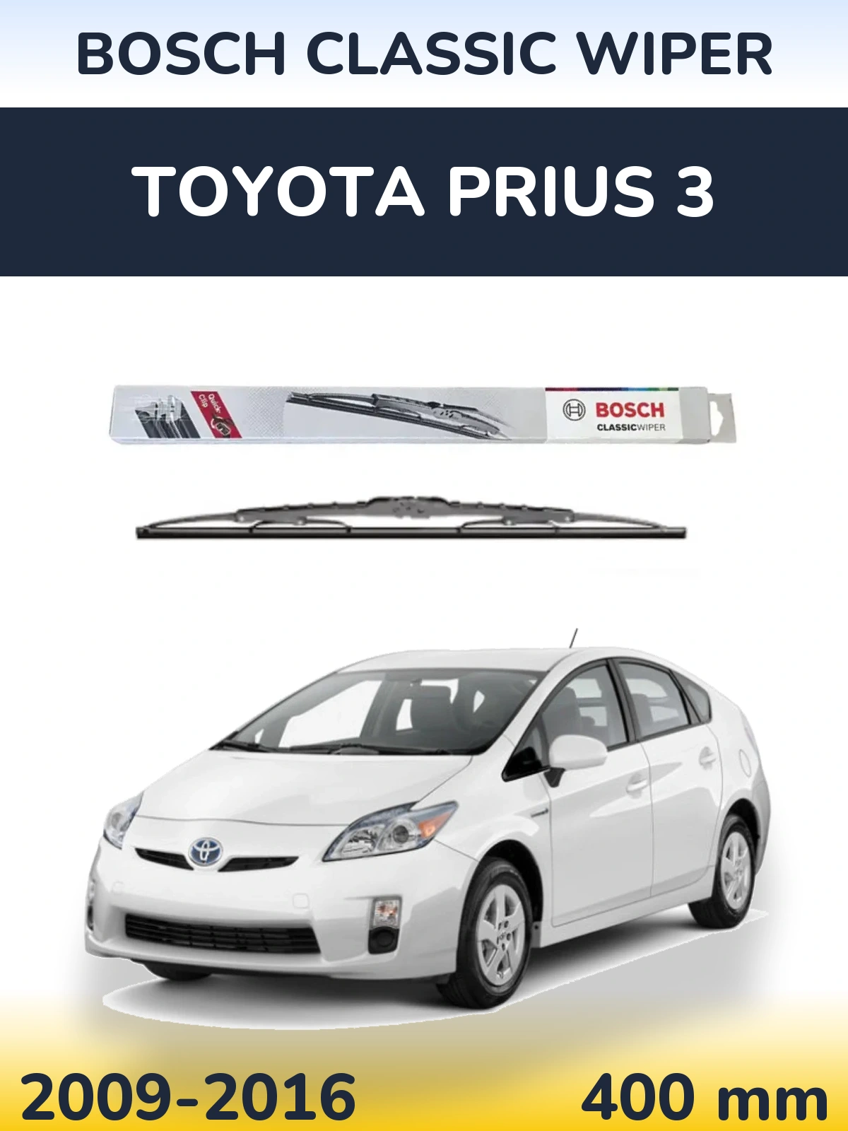 Zadní stěrač BOSCH Classic Wiper 400 mm pro Toyota Prius 3 2009-2016