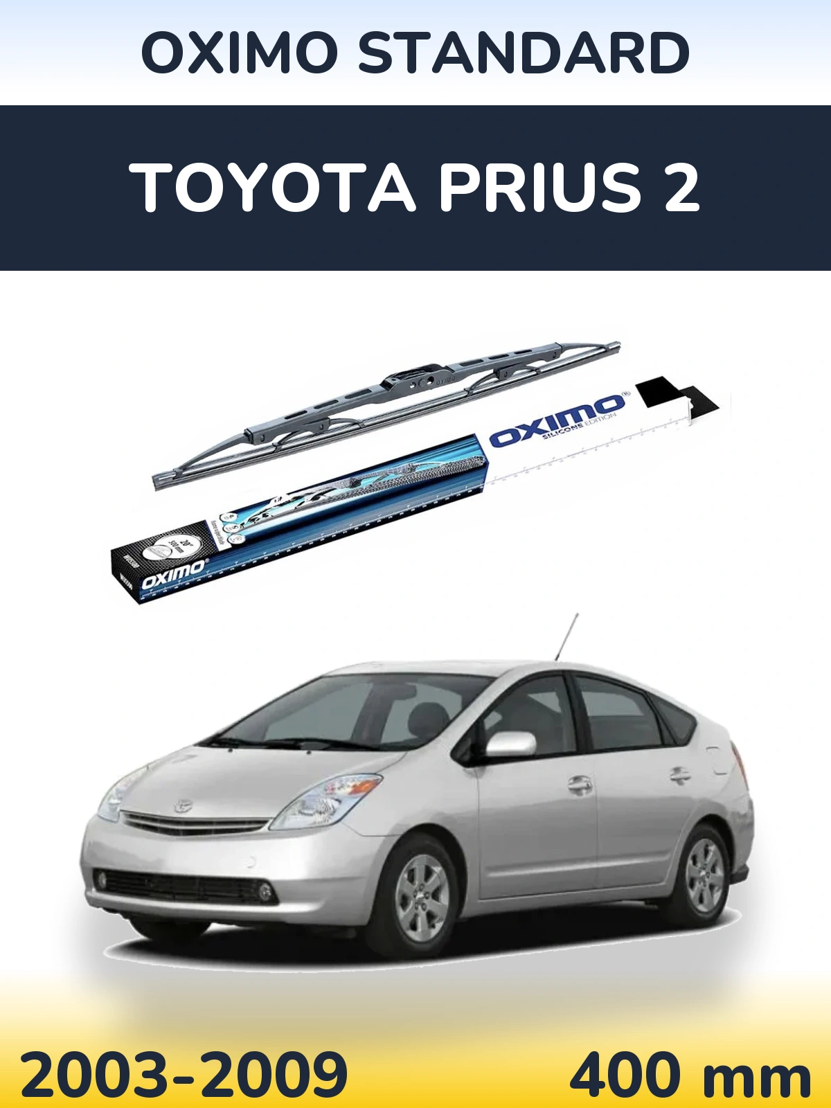 Zadní stěrač Oximo Standard 400 mm pro Toyota Prius 2 2003-2009