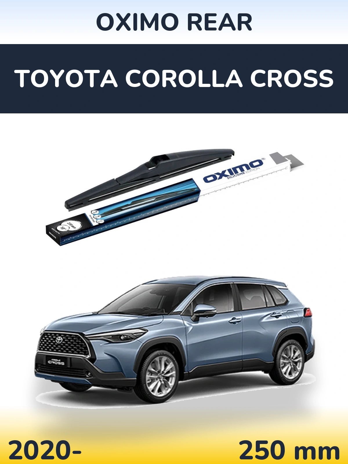 Zadní stěrač Oximo Rear 250 mm pro Toyota Corolla Cross 2020-2026
