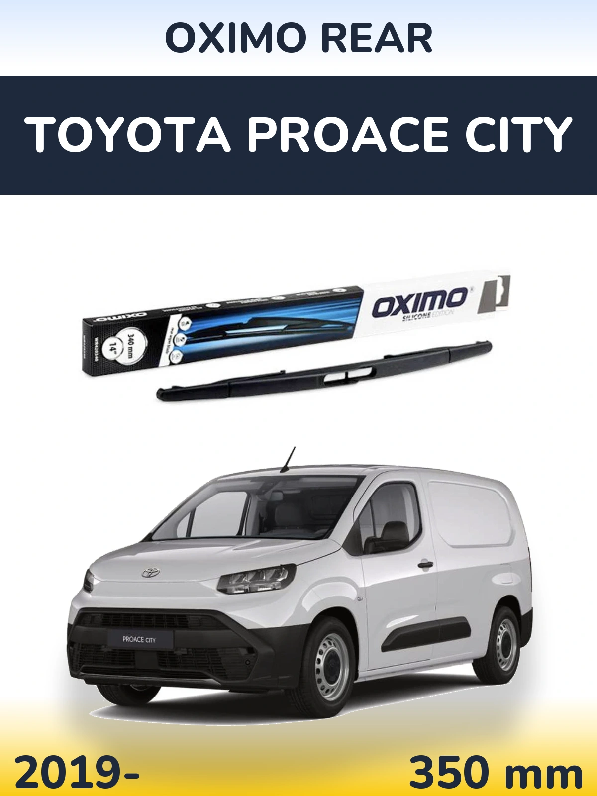 Zadní stěrač Oximo Rear 350 mm pro Toyota ProAce City 2019-2026