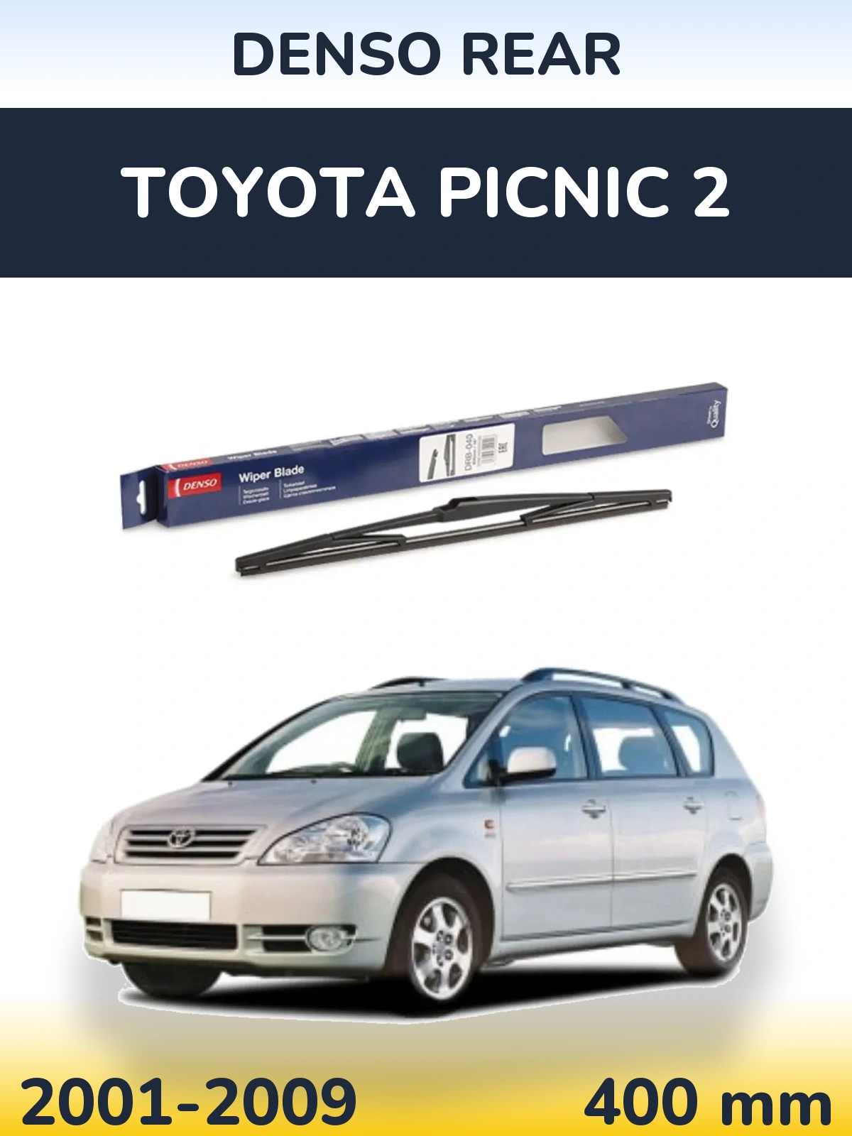 Zadní stěrač Denso Rear 400 mm pro Toyota Picnic 2 2001-2009