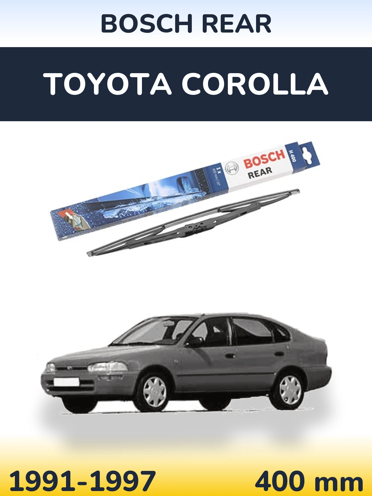 Zadní stěrač BOSCH Rear 400 mm pro Toyota Corolla 1991-1997