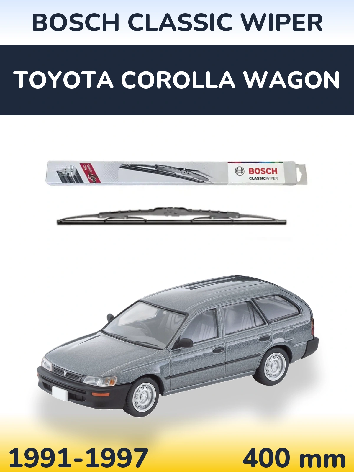 Zadní stěrač BOSCH Classic Wiper 400 mm pro Toyota Corolla Wagon 1991-1997