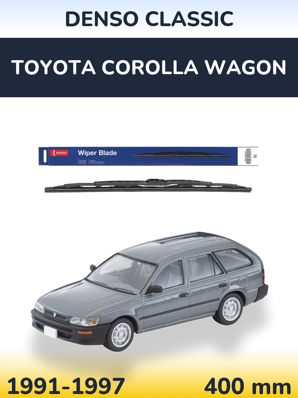 Zadní stěrač Denso Classic 400 mm pro Toyota Corolla Wagon 1991-1997