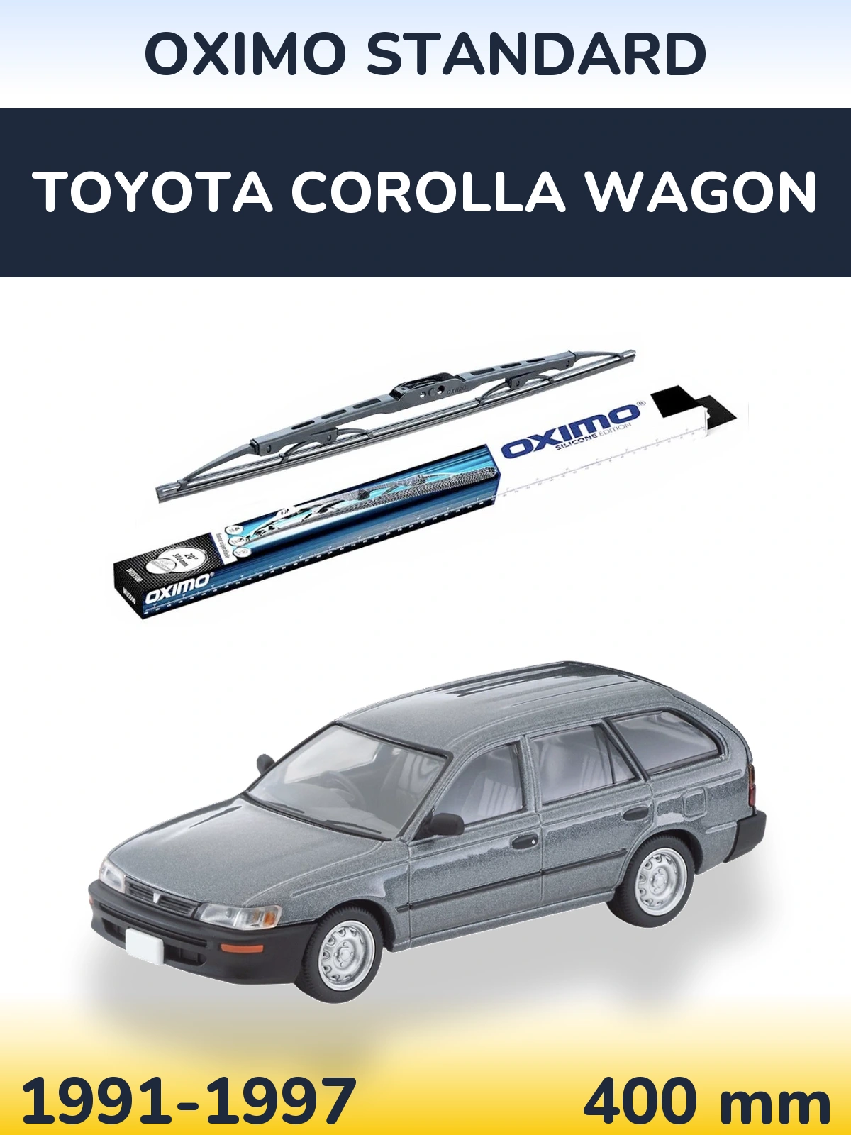 Zadní stěrač Oximo Standard 400 mm pro Toyota Corolla Wagon 1991-1997