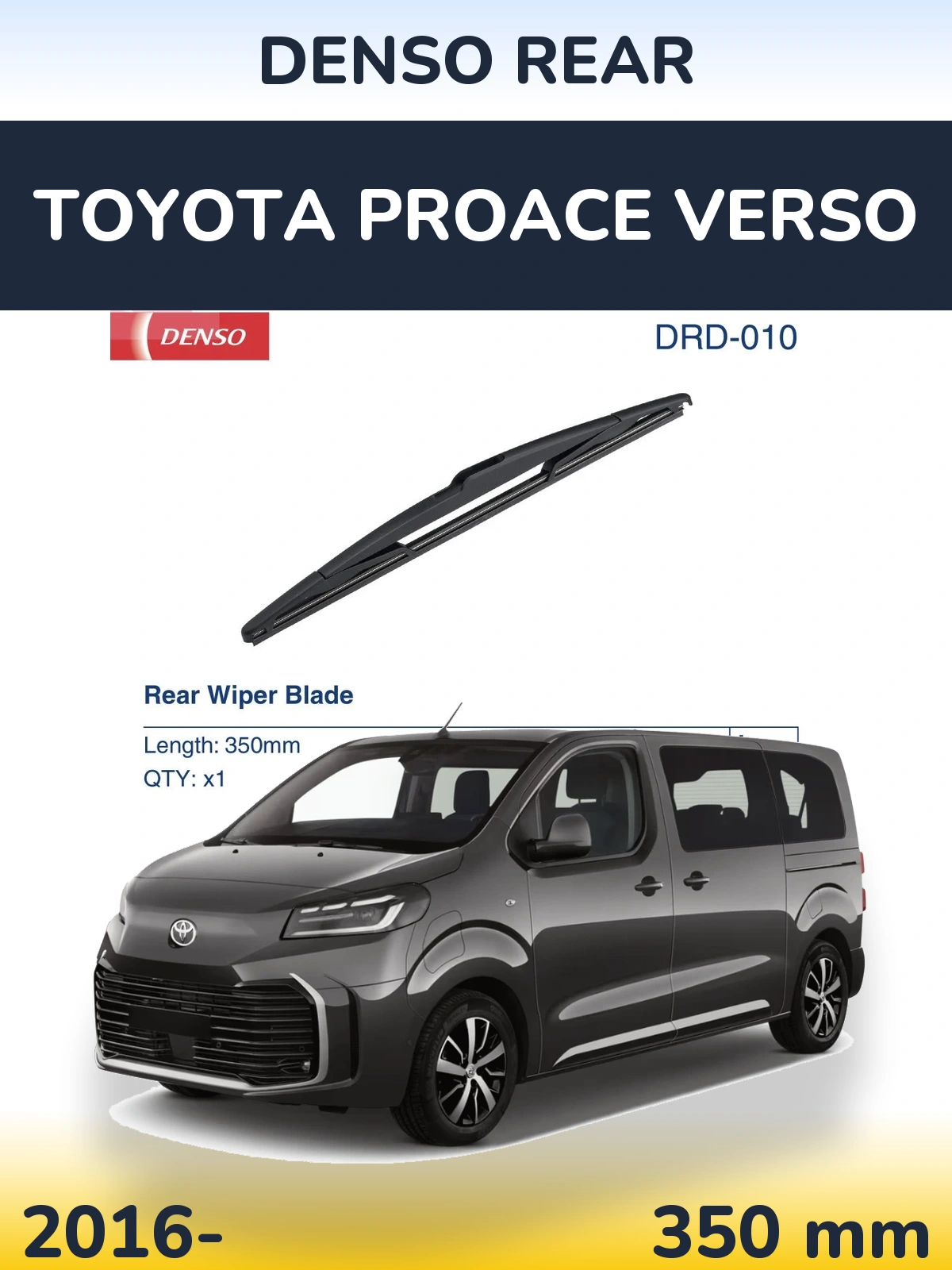 Zadní stěrač Denso Rear 350 mm pro Toyota ProAce Verso 2016-2026