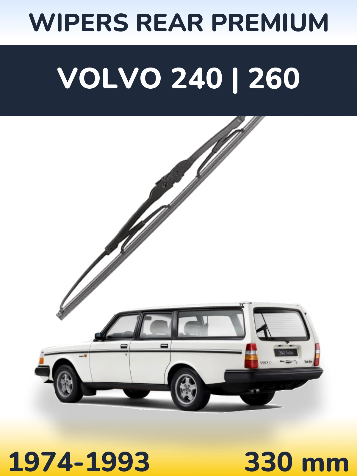 Zadní stěrač WIPERS REAR PREMIUM 330 mm pro Volvo 240 | 260 1974-1993
