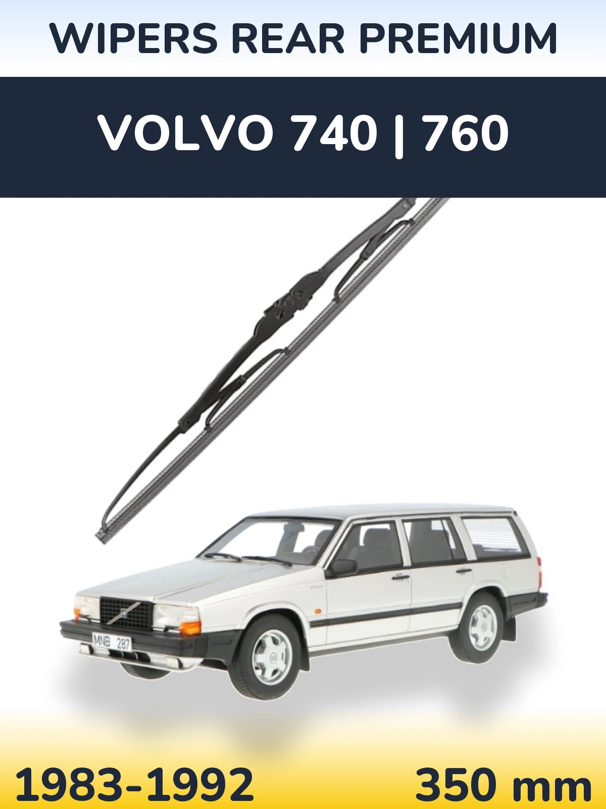 Zadní stěrač WIPERS REAR PREMIUM 350 mm pro Volvo 740 | 760 1983-1992
