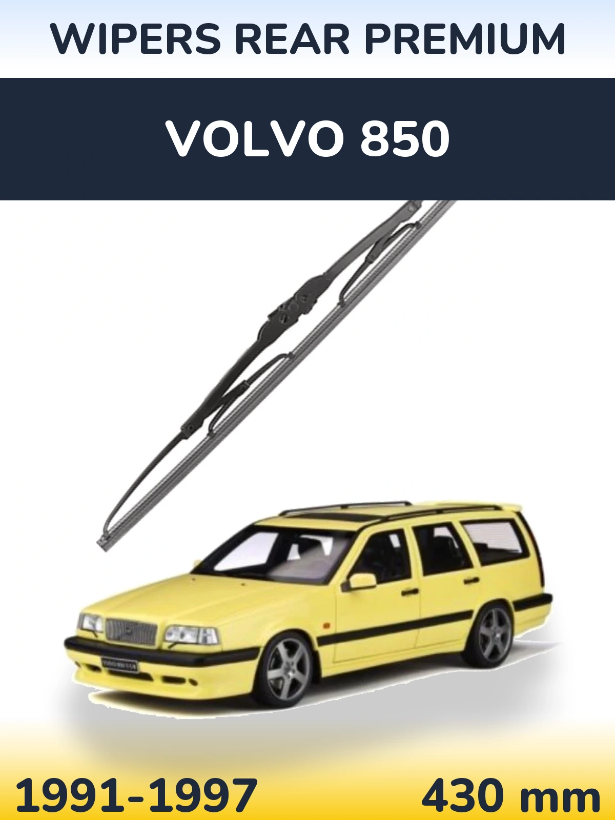 Задня щітка WIPERS REAR PREMIUM 430 мм для Volvo 850 1991-1997