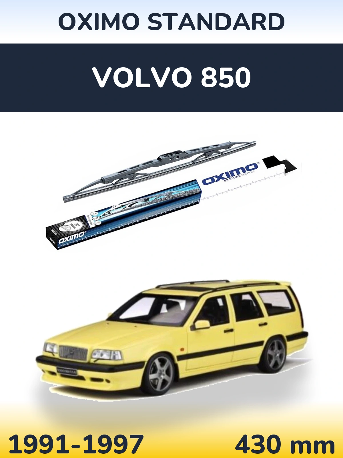 Zadní stěrač Oximo Standard 425 mm pro Volvo 850 1991-1997