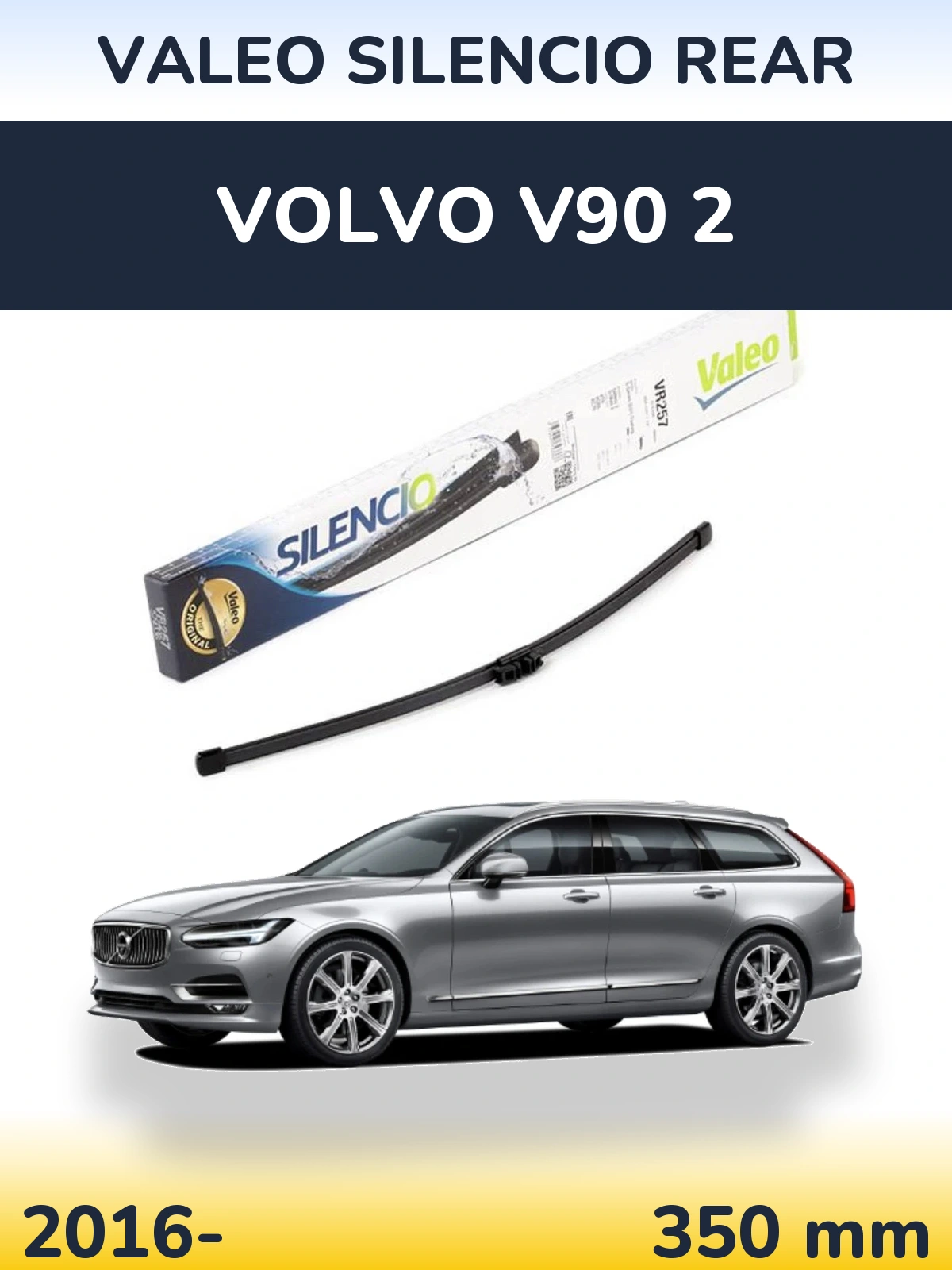 Zadní stěrač Valeo Silencio Rear 350 mm pro Volvo V90 2 2016-2026