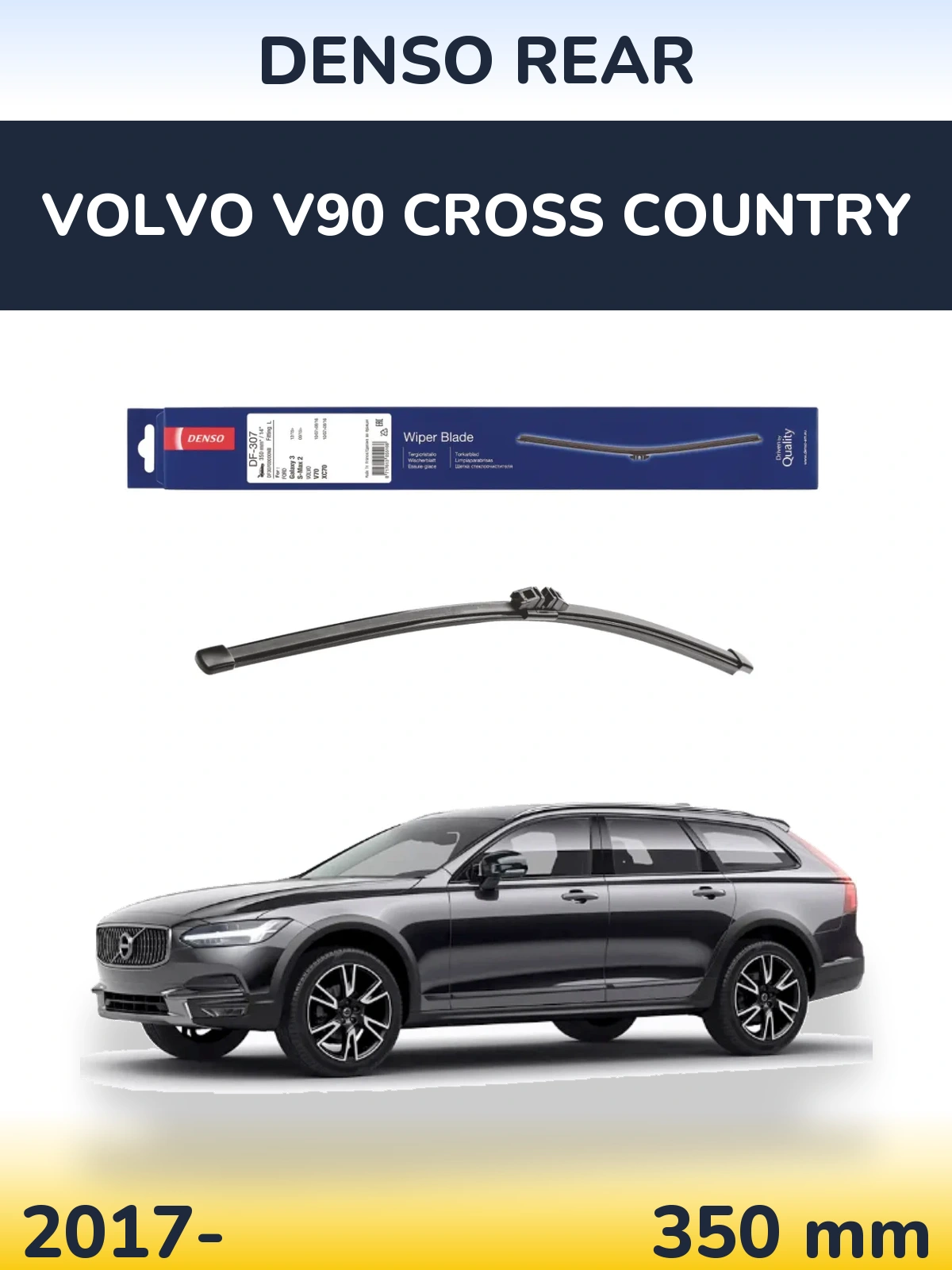 Zadní stěrač Denso Rear 350 mm pro Volvo V90 Cross Country 2017-2026