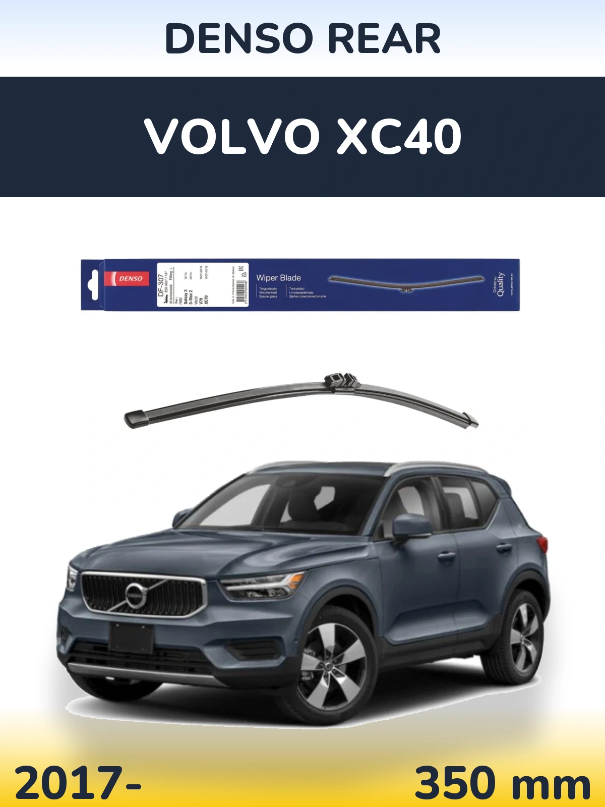 Zadní stěrač Denso Rear 350 mm pro Volvo XC40 2017-2026