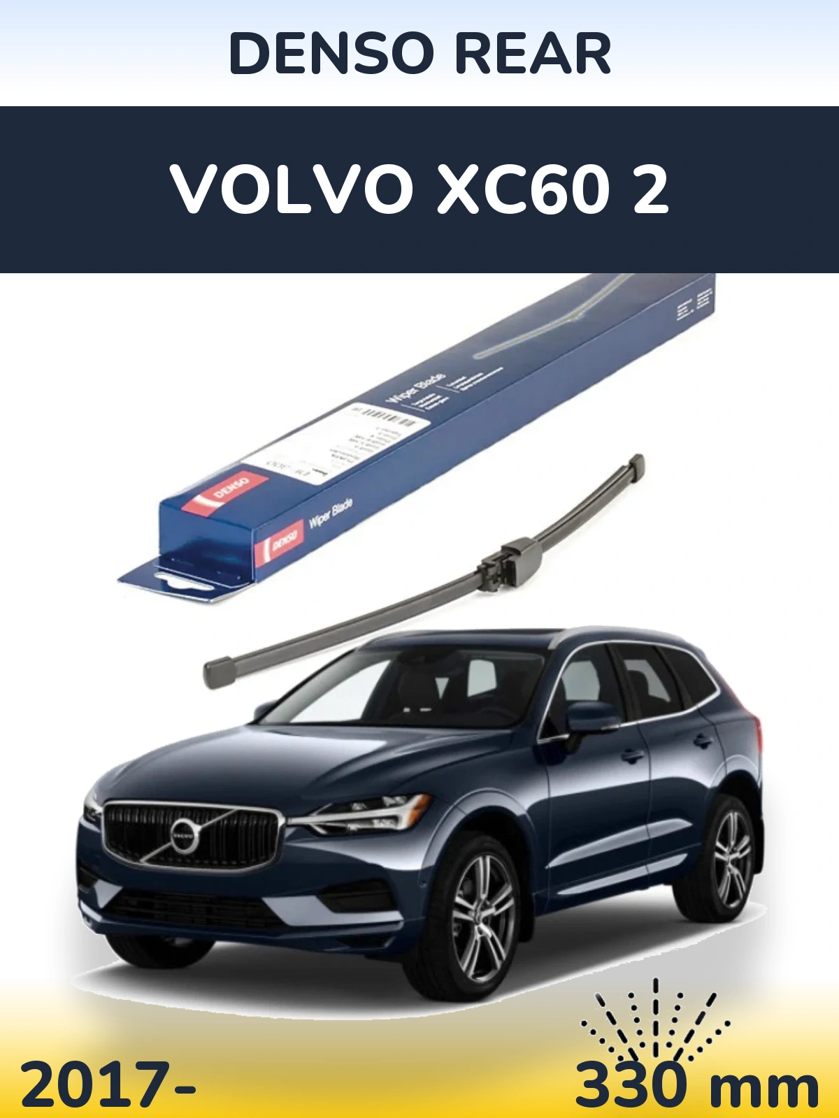 Zadní stěrač Denso Rear 335 mm pro Volvo XC60 2 2017-2026
