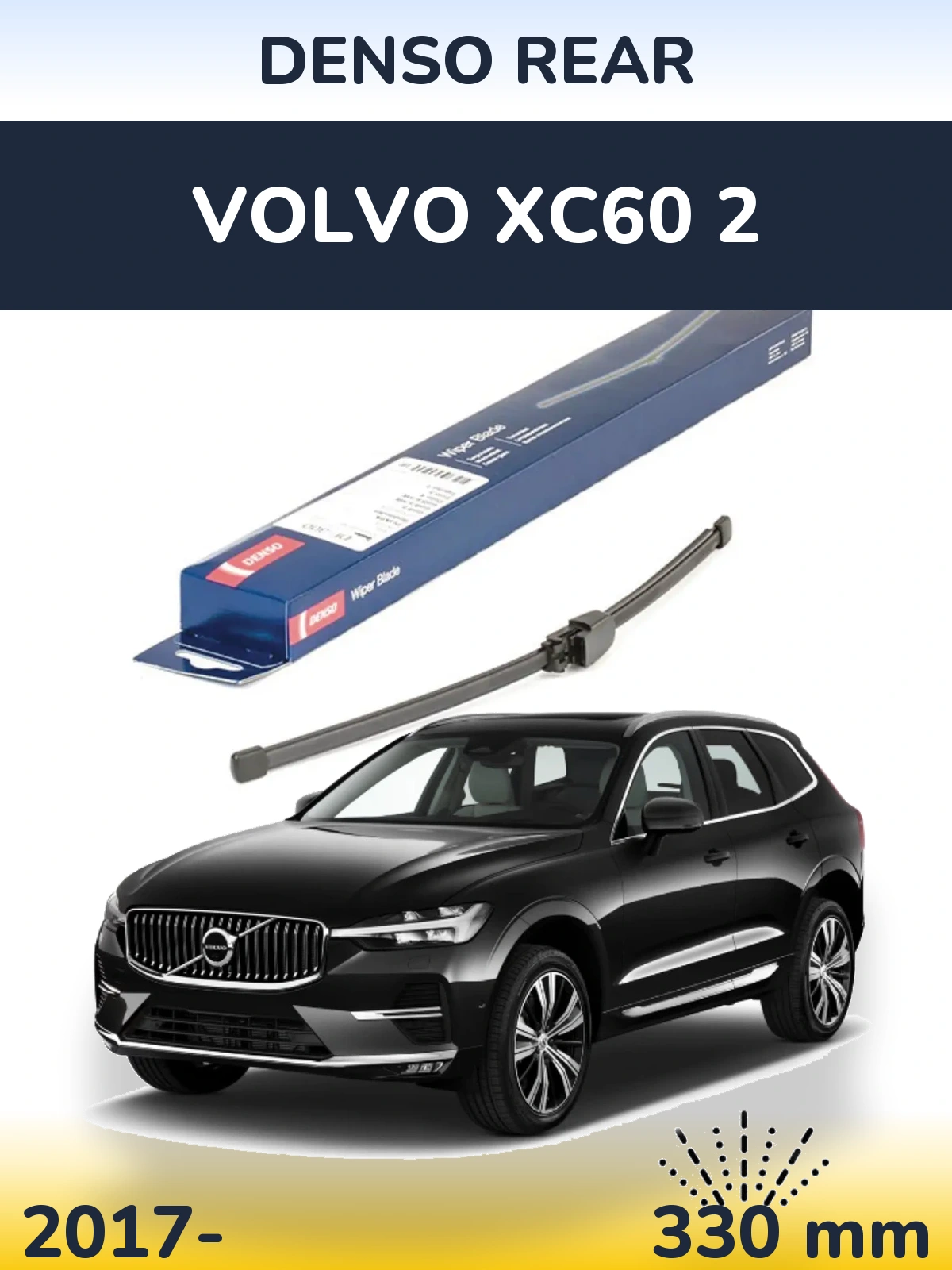 Zadní stěrač Denso Rear 335 mm pro Volvo XC60 2 2017-2026