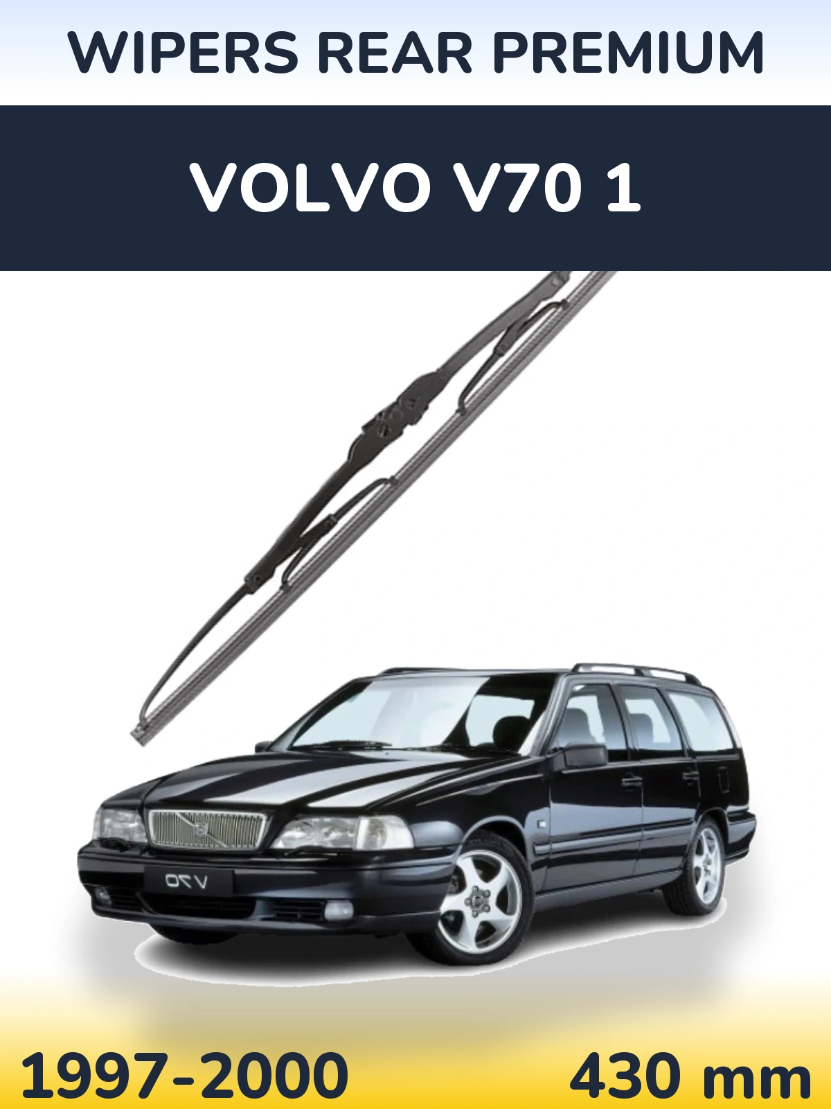Zadní stěrač WIPERS REAR PREMIUM 430 mm pro Volvo V70 1 1997-2000