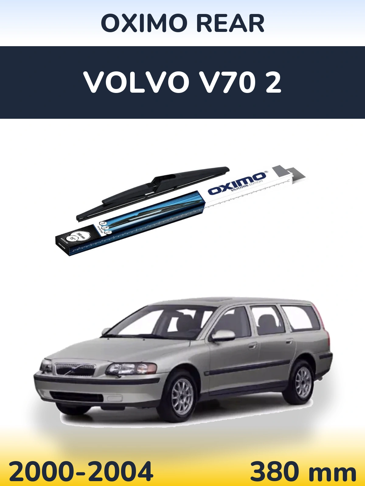 Zadní stěrač Oximo Rear 380 mm pro Volvo V70 2 2000-2004