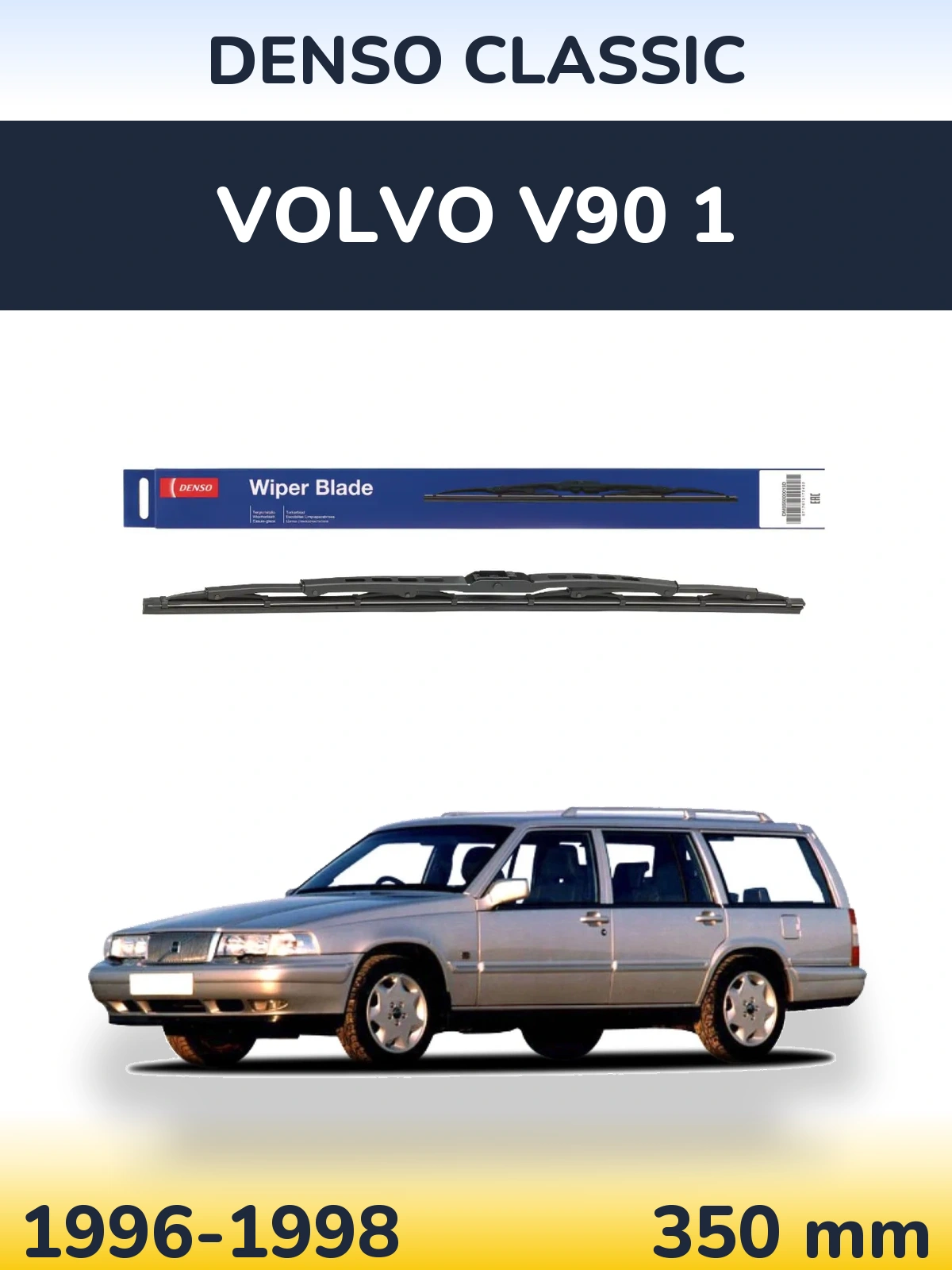 Zadní stěrač Denso Classic 350 mm pro Volvo V90 1 1996-1998