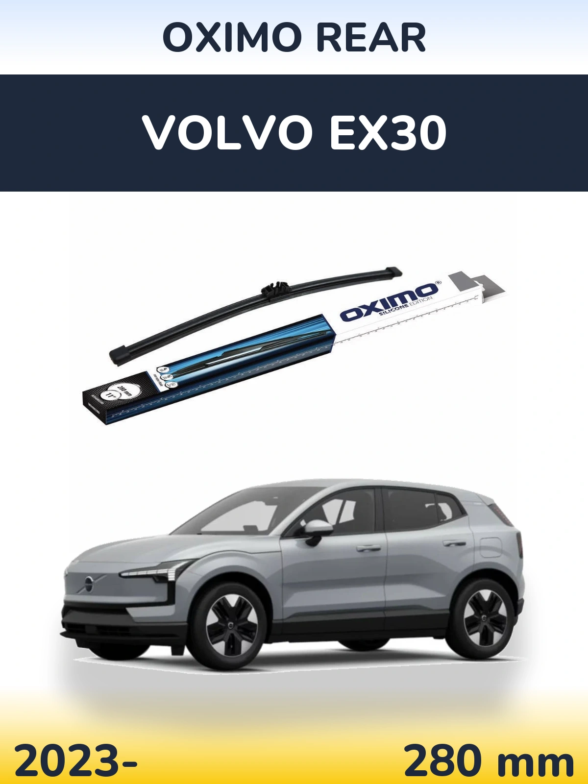 Zadní stěrač Oximo Rear 280 mm pro Volvo EX30 2023-2026