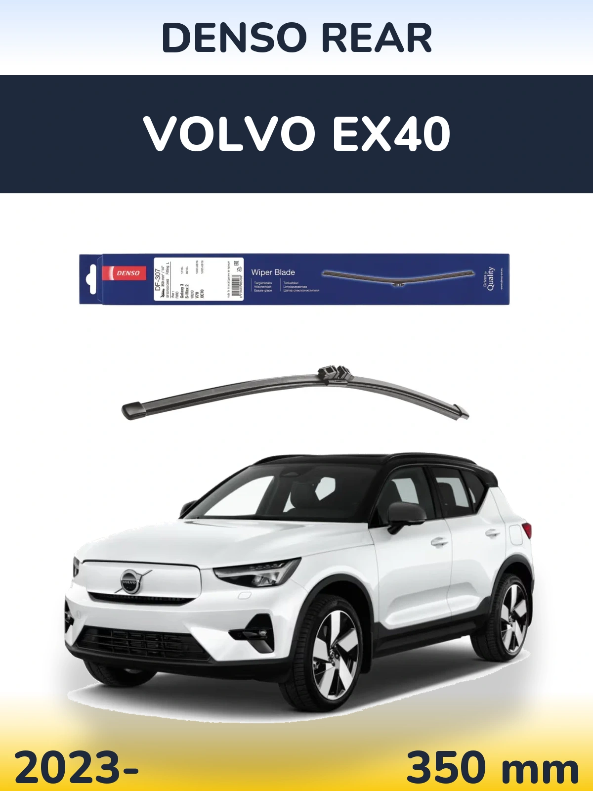 Zadní stěrač Denso Rear 350 mm pro Volvo EX40 2023-2026