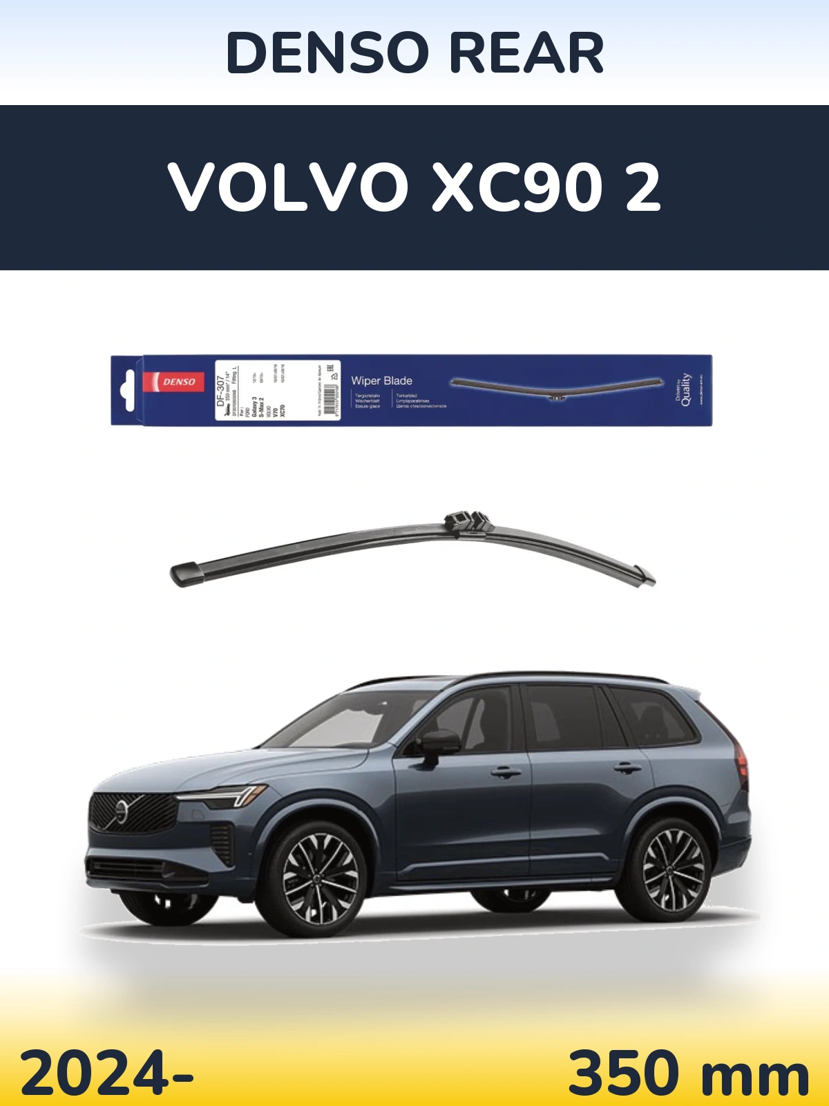 Zadní stěrač Denso Rear 350 mm pro Volvo XC90 2 2024-2026
