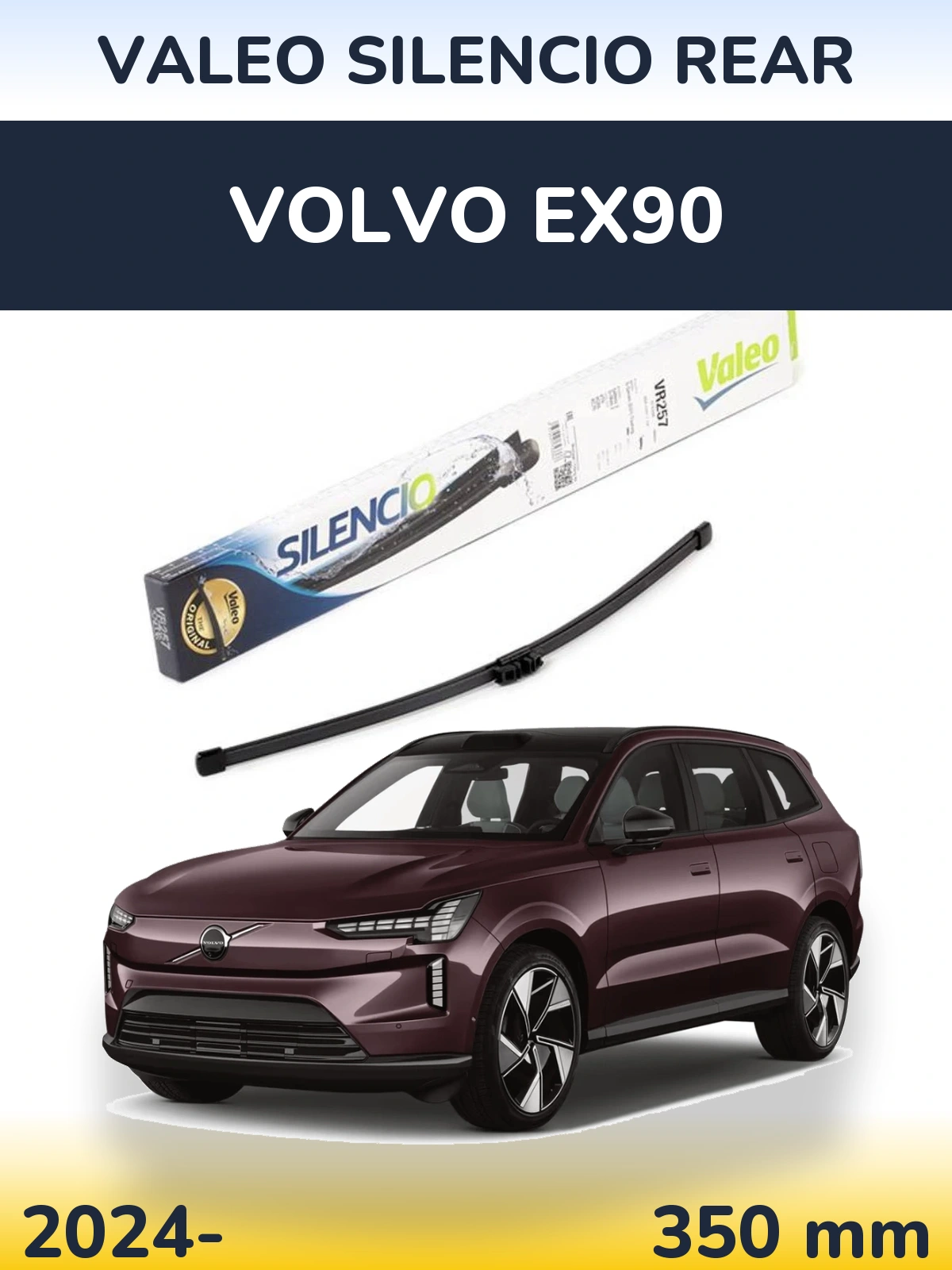 Zadní stěrač Valeo Silencio Rear 350 mm pro Volvo EX90 2024-2026