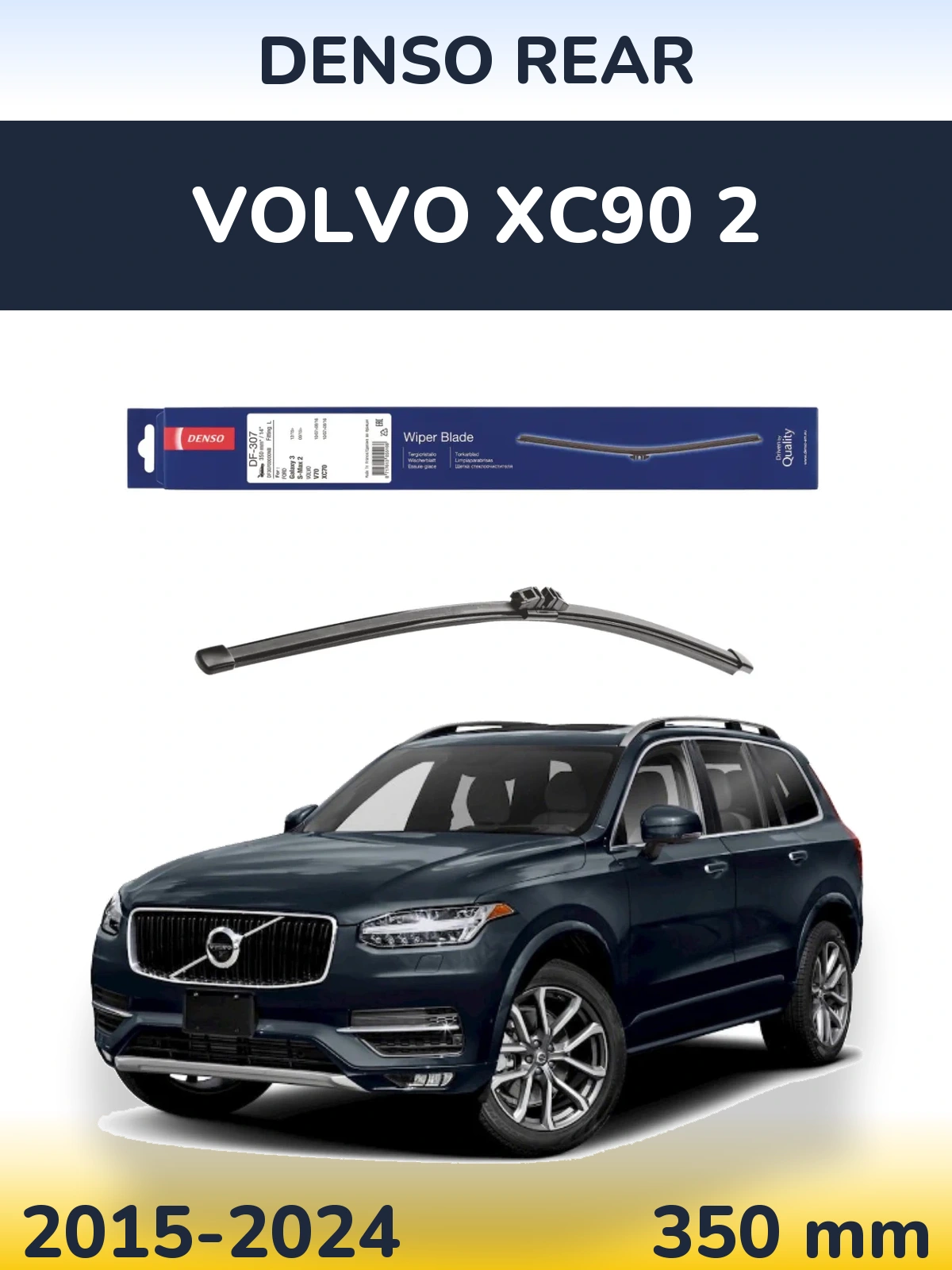 Zadní stěrač Denso Rear 350 mm pro Volvo XC90 2 2015-2024