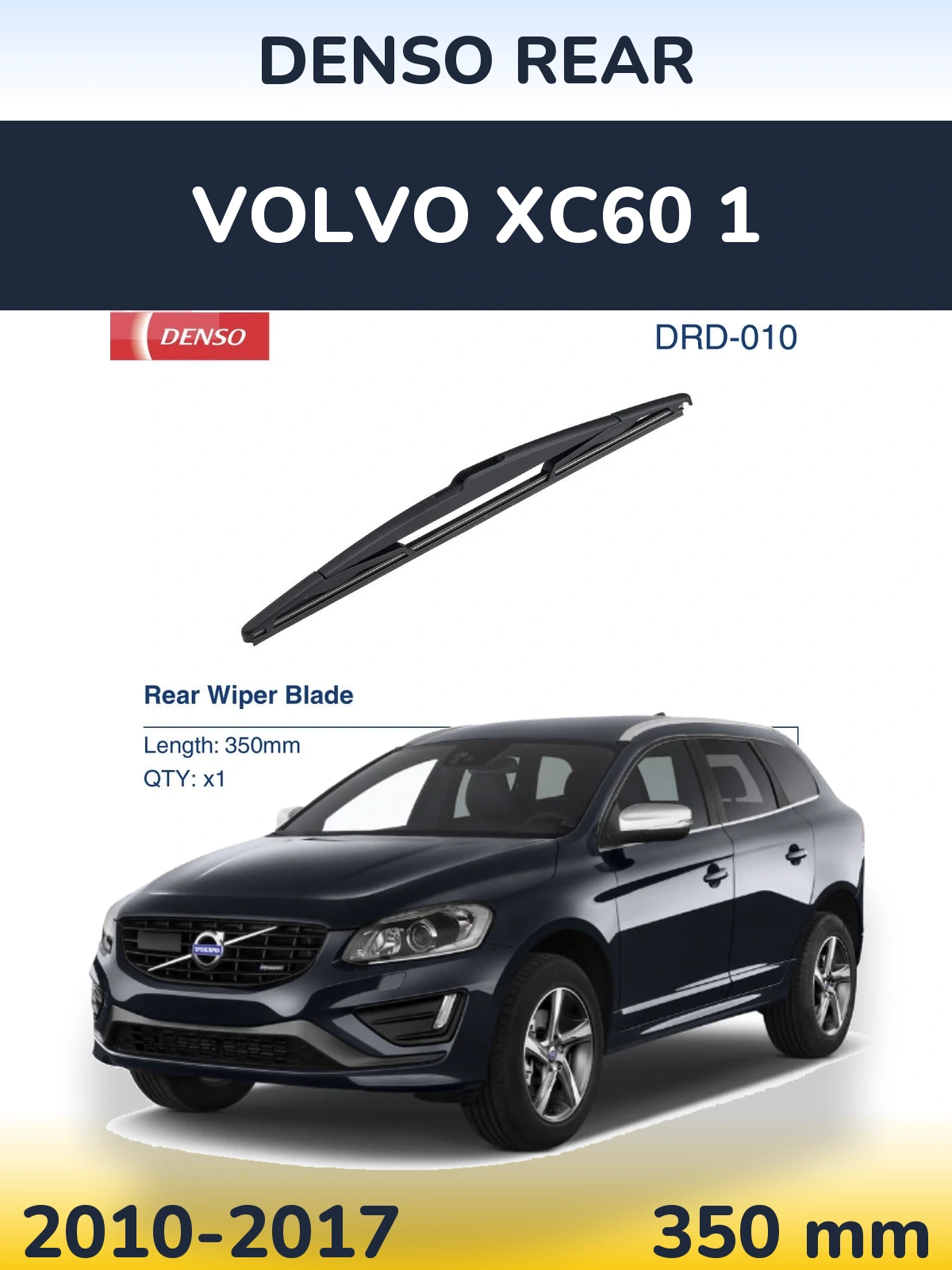 Zadní stěrač Denso Rear 350 mm pro Volvo XC60 1 2010-2017